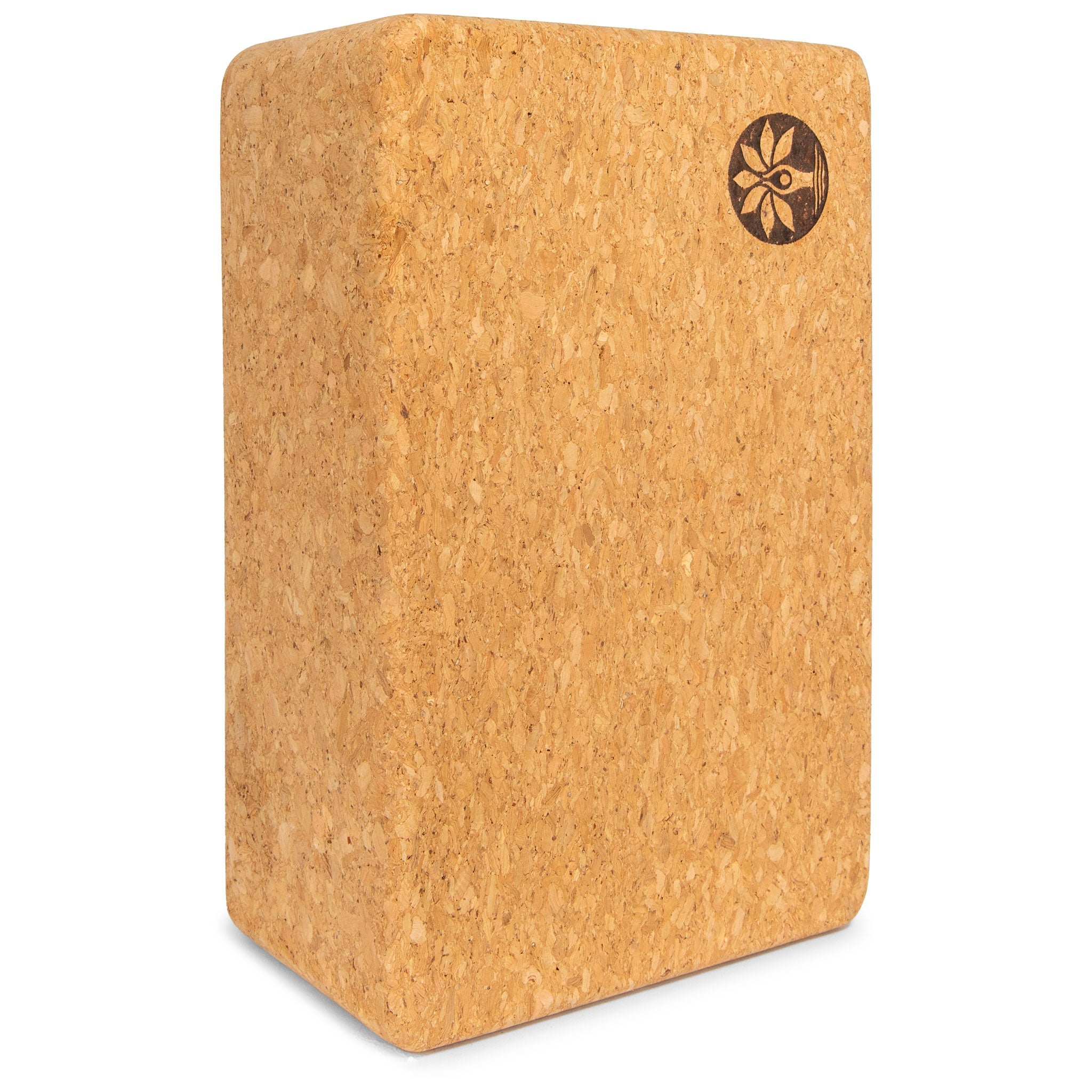 Premium Cork Yoga Block for Stability & Support - Eco-Friendly Yoga Brick for Balance, Stretching & Meditation - Ideal for Home, Studio & Travel Use