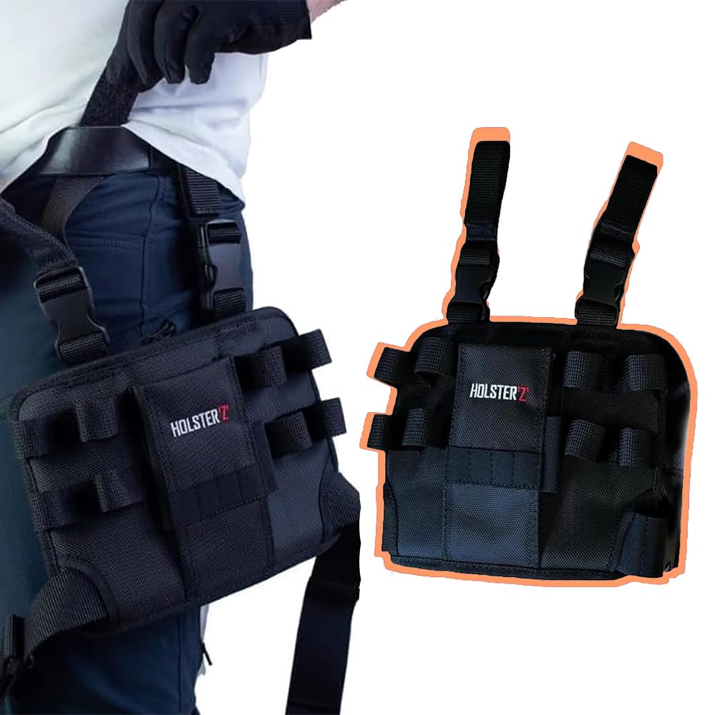 **Toughbuilt Holster Z 2.0 Electrician Leg Tool Pouch with Belt Clip – Multi-Purpose Tool Holder for Electricians, Carpenters & Contractors – Durable Work Pouch for Screwdrivers, Pliers & Hand Tools (1-Pack) – Ideal for Construction, Wiring & DIY Projects**