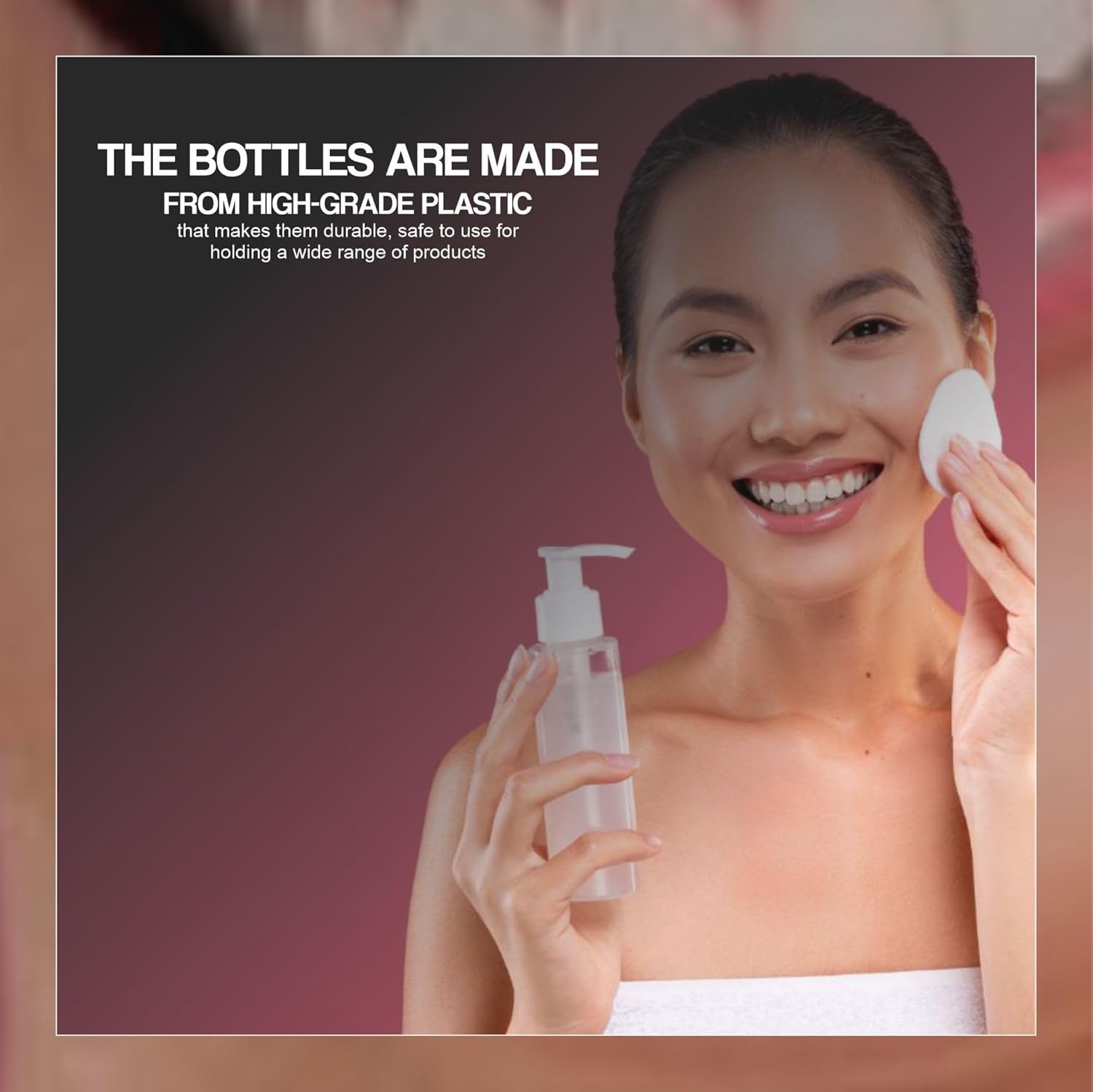 Refillable Travel Bottles for Liquids - Leak Proof Airplane Approved Toiletries Containers | Portable Cosmetic Accessories for Air Travel, Gym, and Daily Use