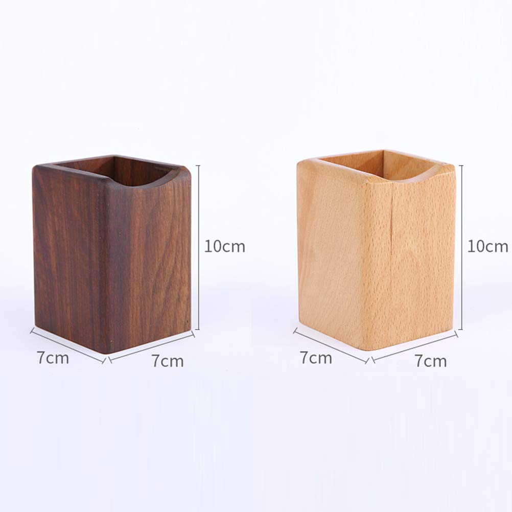 Eco-Friendly Wooden Pen Box & Desk Organizer - Natural Beech Wood Storage for Pens, Pencils & Office Supplies | Perfect for Home, Office & School Organization