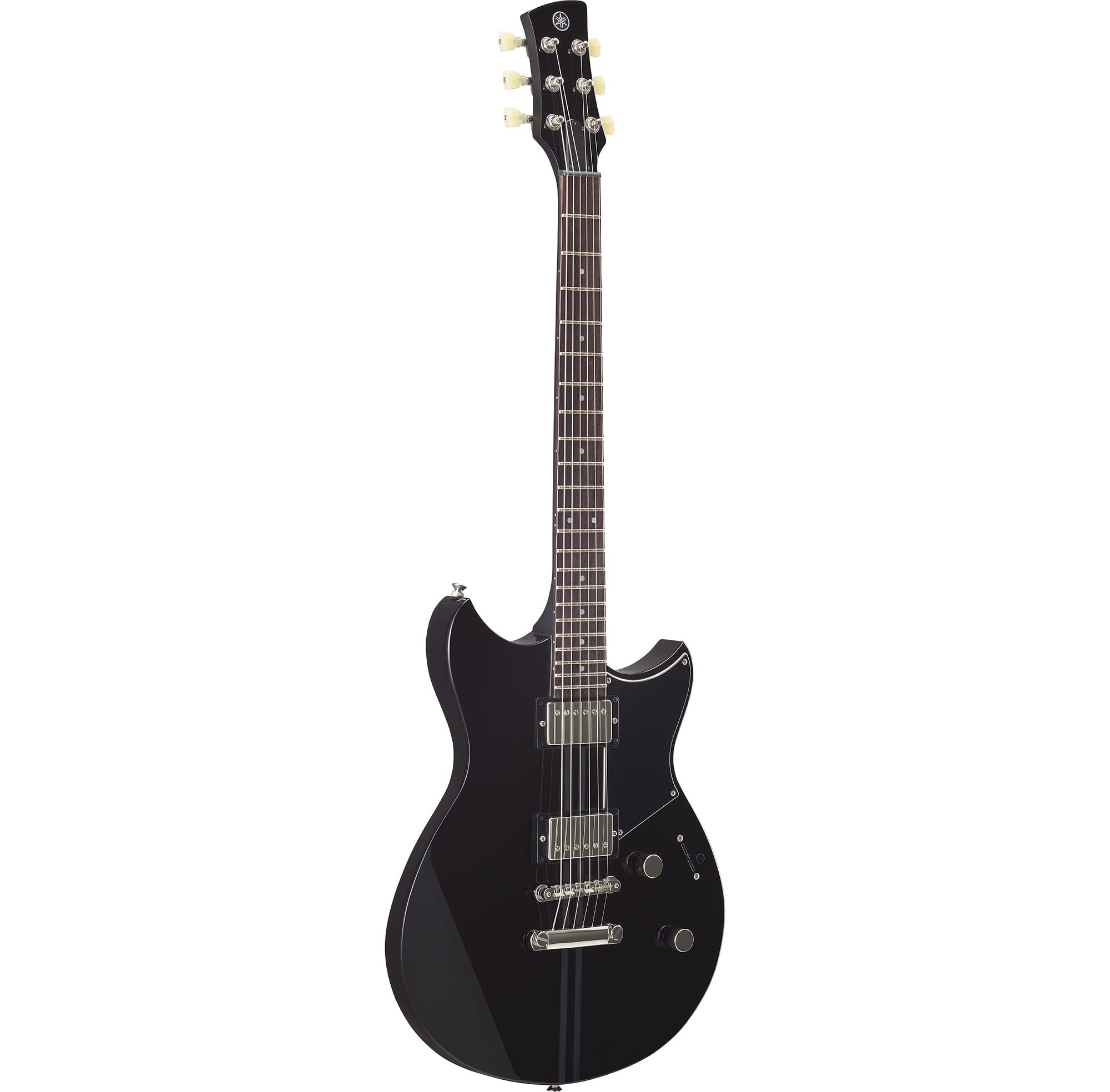 Yamaha Revstar Element RSE20 BL Electric Guitar - Professional Solid Body Guitar with P90 Pickups, Black Finish | Perfect for Rock, Blues & Stage Performances