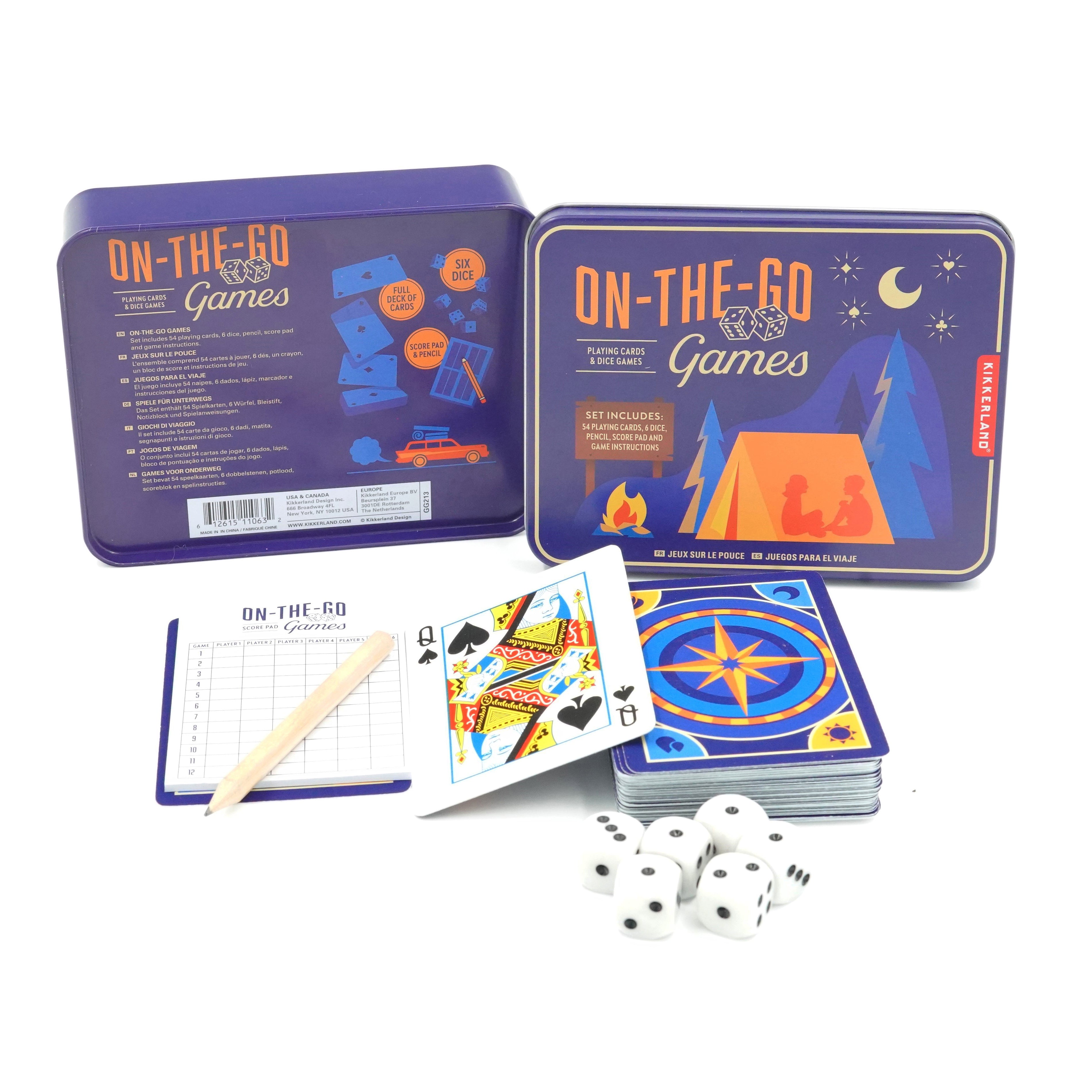 On the Go Travel Games for Kids & Adults - Portable Board Games for Road Trips, Airplane, Camping & Family Fun