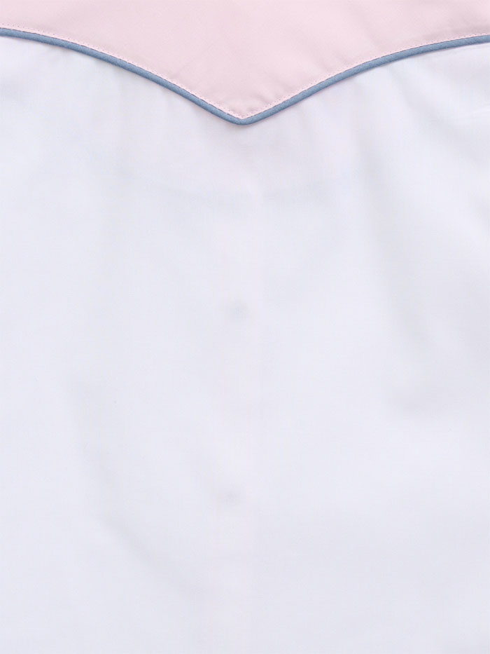 Ely Cattleman 525004 WH Girls Floral Embroidery Sleeveless Shirt - White & Pink Summer Top for Casual Wear, Outdoor Activities & Special Occasions