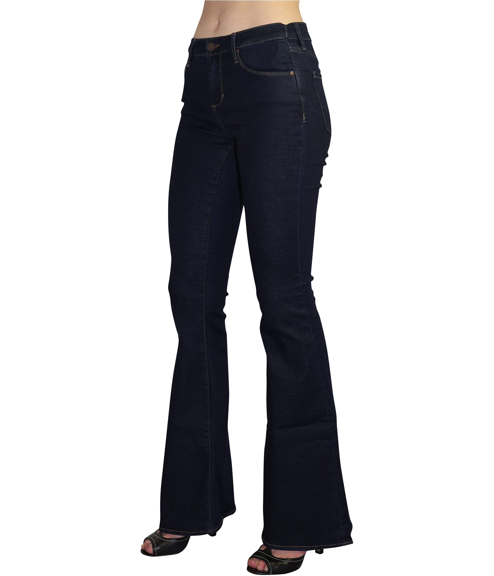 Articles of Society Women's Faith Flared Jeans - High Waist Stretch Denim Pants for Casual & Vintage Style | Perfect for Everyday Wear, Date Night & Boho Outfits