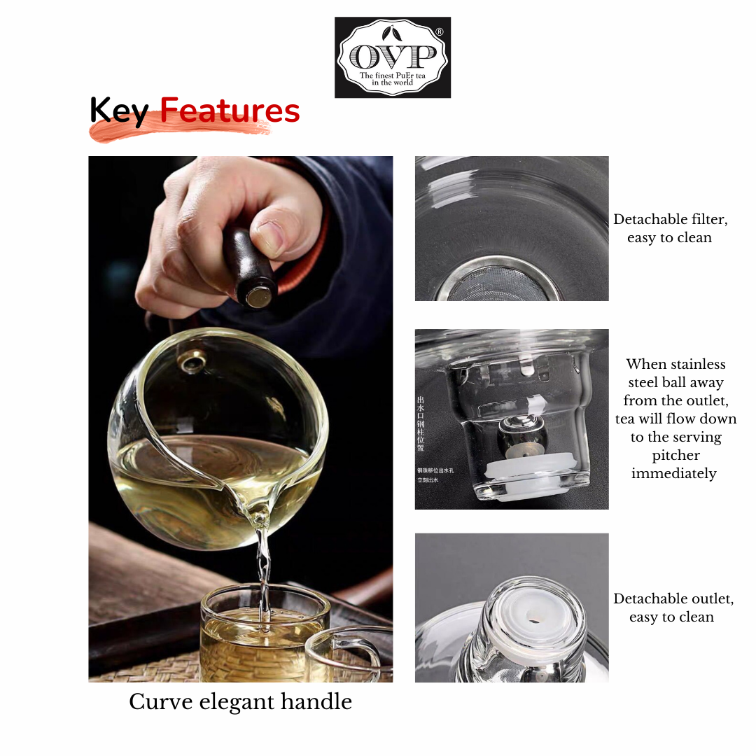 Premium Semi-Automatic Borosilicate Glass Coffee Brewing Set - 150ml Capacity, Heat-Resistant & Durable for Pour Over, French Press, and Cold Brew Coffee Making at Home or Cafe