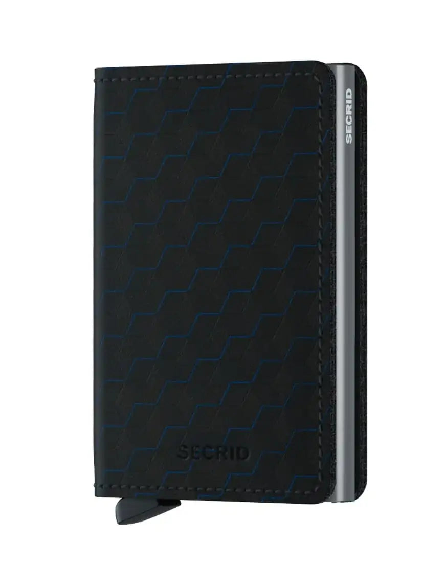 Secrid Slim Wallet for Men & Women - RFID Blocking Minimalist Wallet with Card Holder - Optical Black/Titanium - Perfect for Travel, Business & Everyday Use