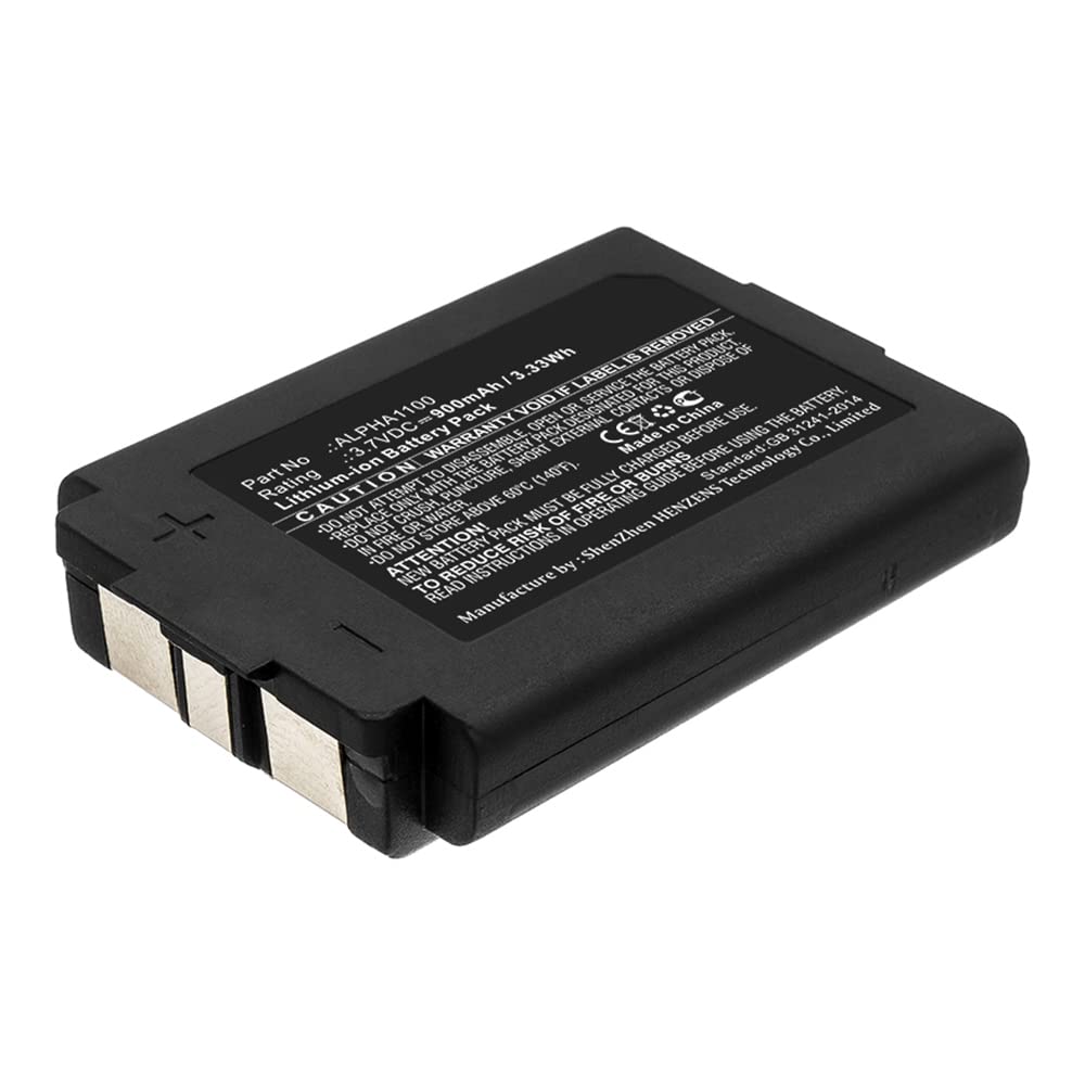 Synergy Digital Wireless Headset Battery - 3.7V Li-ion 900mAh Replacement Battery for ALPHA1100 Headset | Perfect for Office Calls, Customer Service & Remote Work
