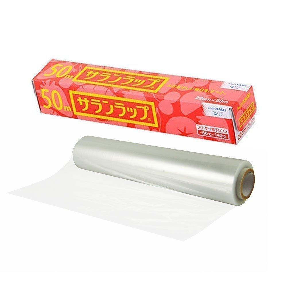 Microwave Safe Plastic Wrap - BPA Free Cling Film 22cm x 50m Roll for Food Storage, Meal Prep & Leftovers - Perfect for Microwave, Freezer & Lunch Boxes