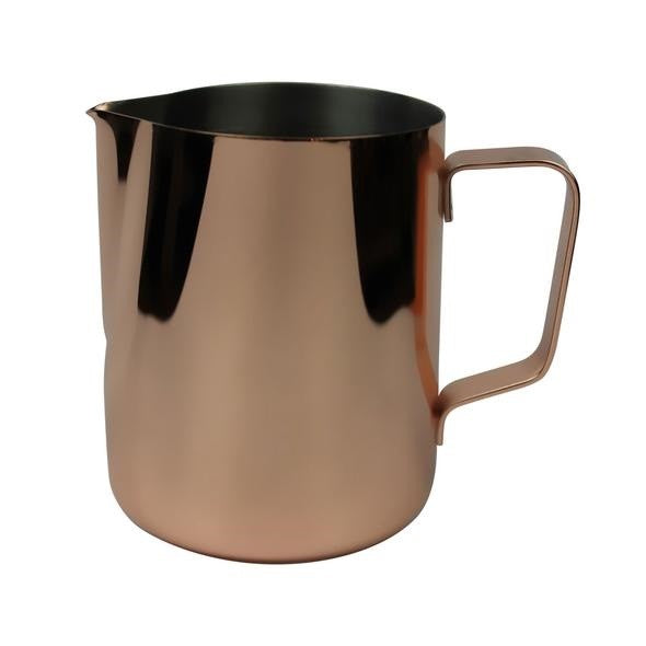 Professional 350ml Copper Milk Frothing Pitcher - Barista-Grade Coffee Frother for Latte Art, Cappuccino & Hot Chocolate - Perfect for Home & Cafe Use
