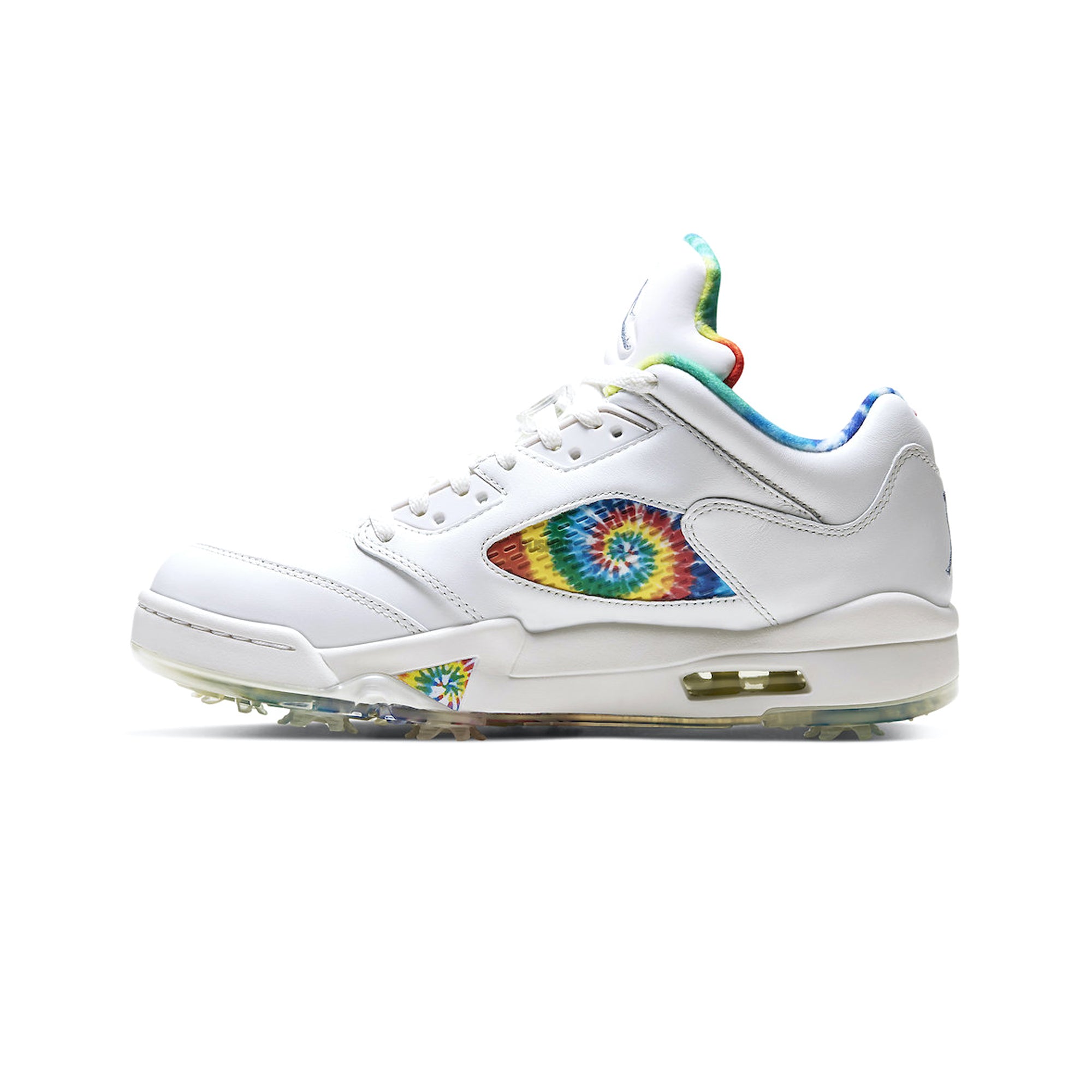 Air Jordan 5 Retro Low Golf Shoes 'Tie Dye' (2020) - Men's Basketball-Inspired Golf Sneakers for Comfort & Style on the Course