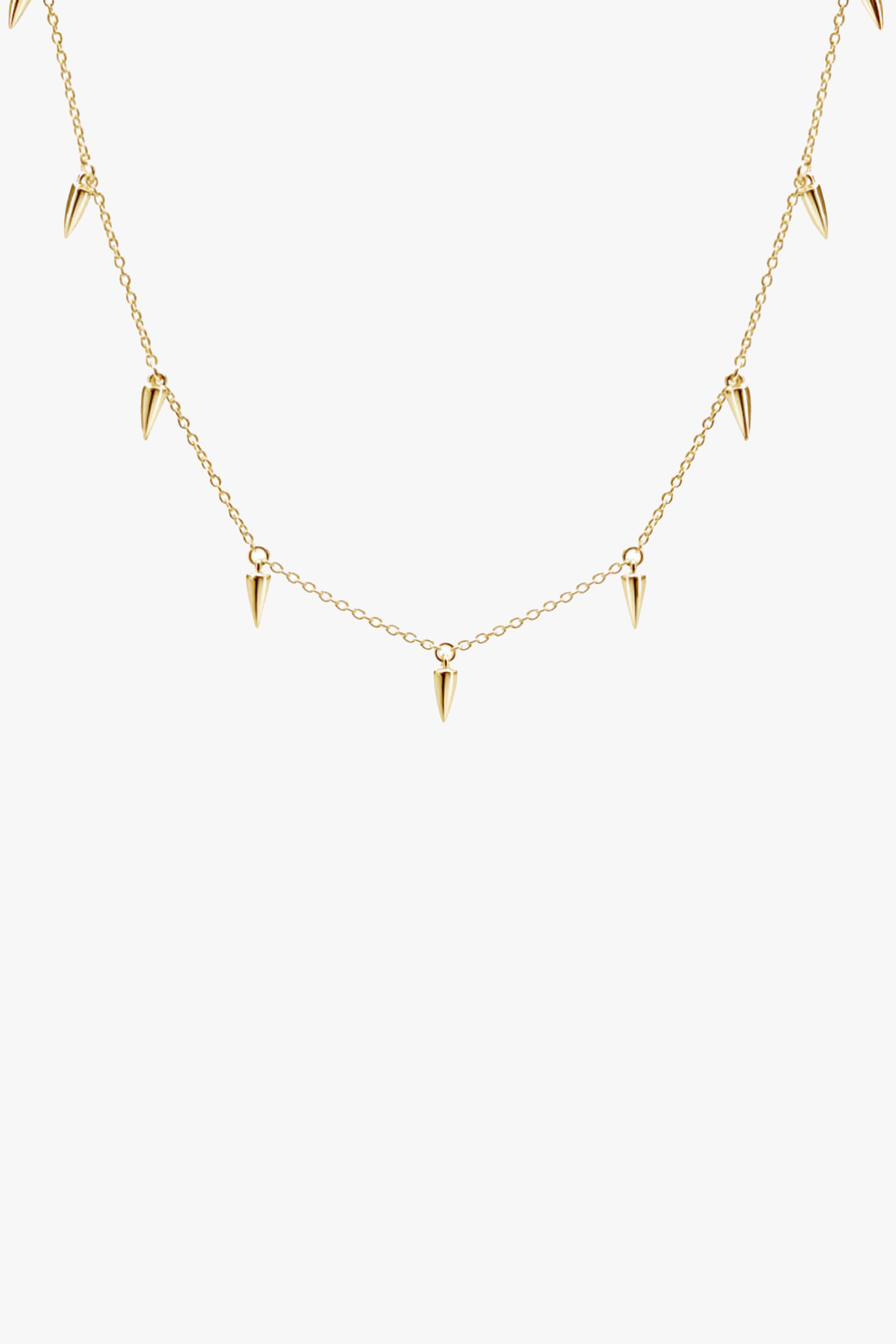 18K Gold Plated Dagger Choker Necklace for Women - Gothic Punk Jewelry for Parties, Halloween & Everyday Fashion