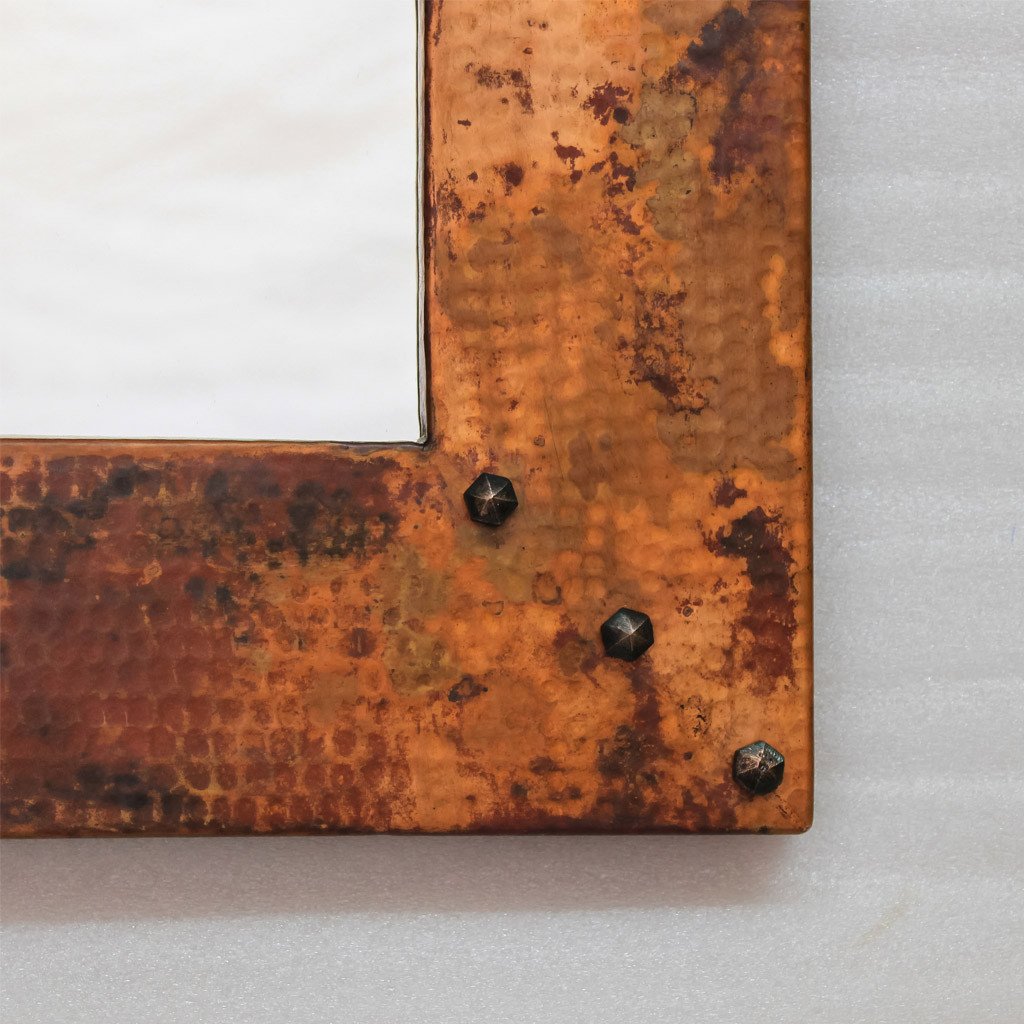 Hammered Copper Entryway Mirror 34