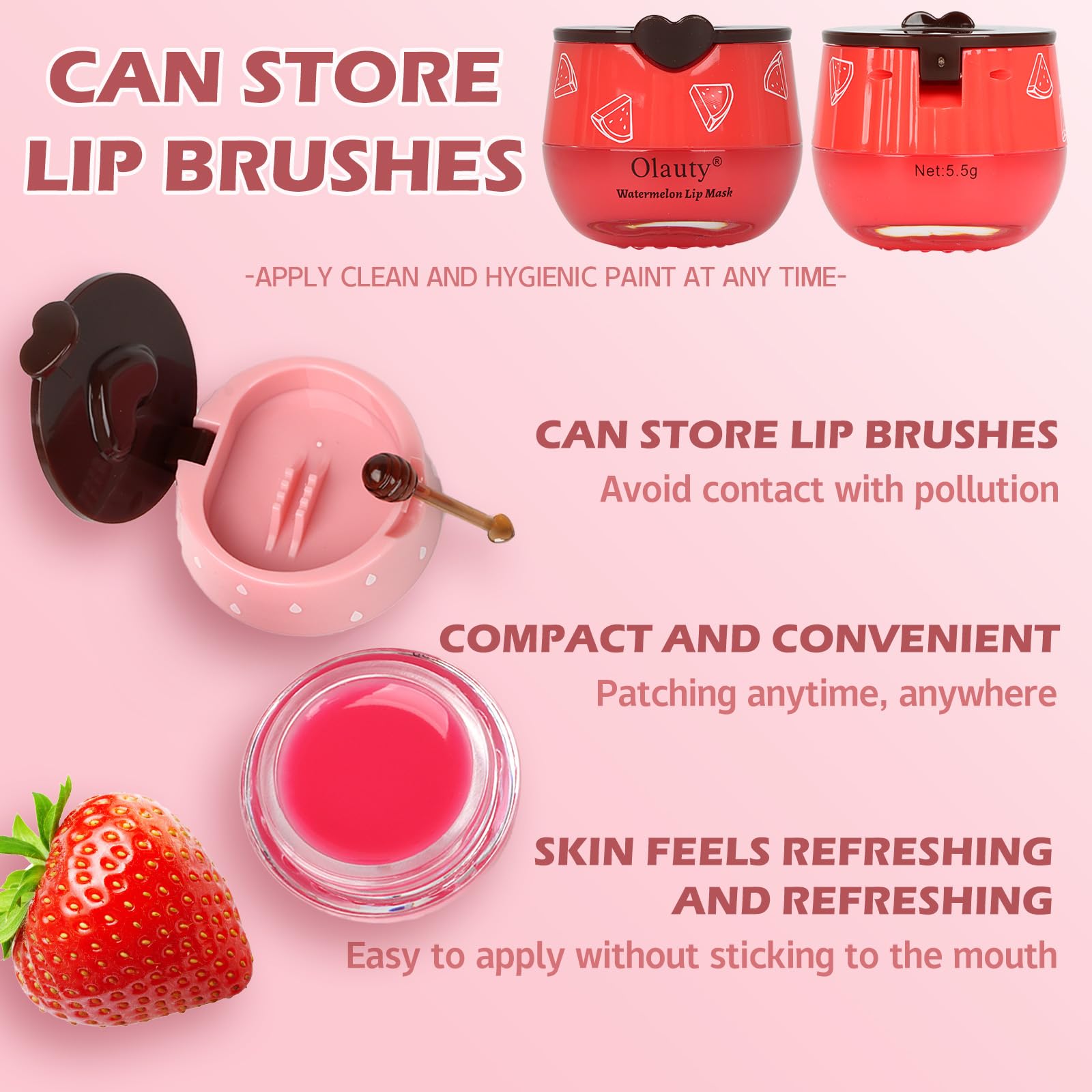 Bee Lip Balm Honey Pot - 2 PCS Hydrating Lip Sleeping Mask for Dry Lips, Overnight Care to Reduce Lip Lines - Perfect for Nighttime Lip Treatment