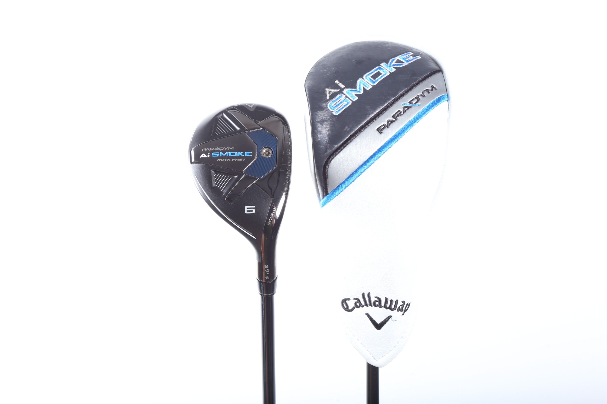 Used Callaway Paradym Ai Smoke MAX Fast 6H Hybrid Golf Club - Right Handed 27° Senior Flex - Perfect for High Handicappers & Senior Golfers on Fairway Shots