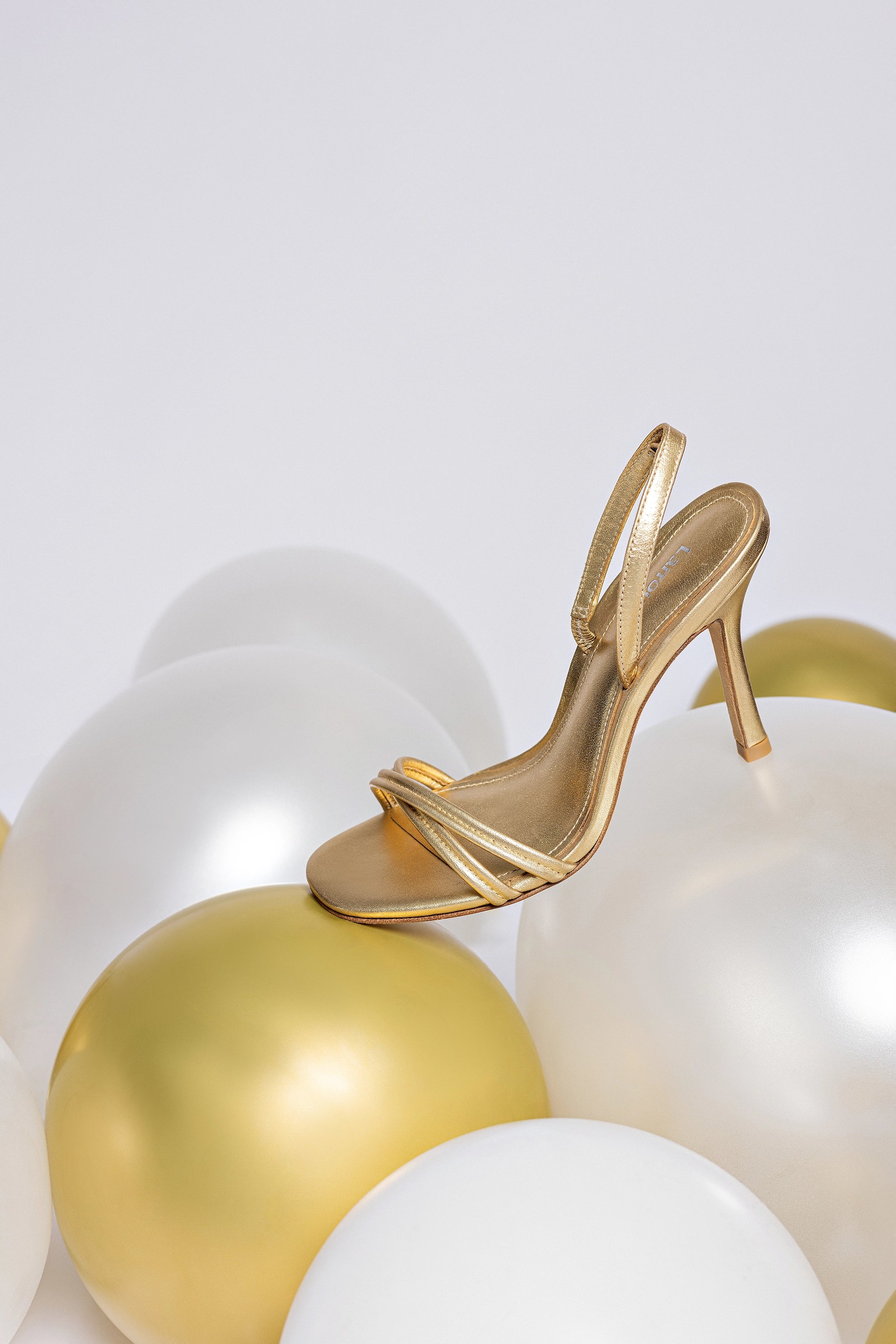 Annie Gold Metallic Leather Sandals - Women's Fashion Shoes for Summer, Beach, and Casual Outings