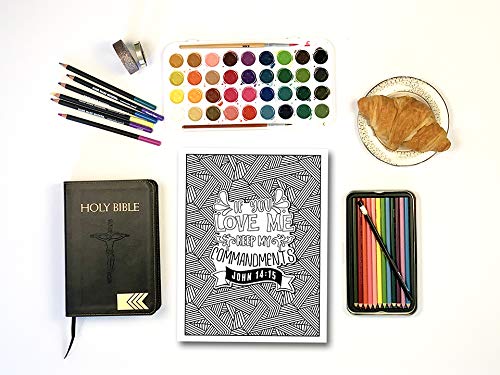 Color the Gospel: Catholic Coloring Book Devotional for Adults & Kids - Bible Study, Prayer & Relaxation