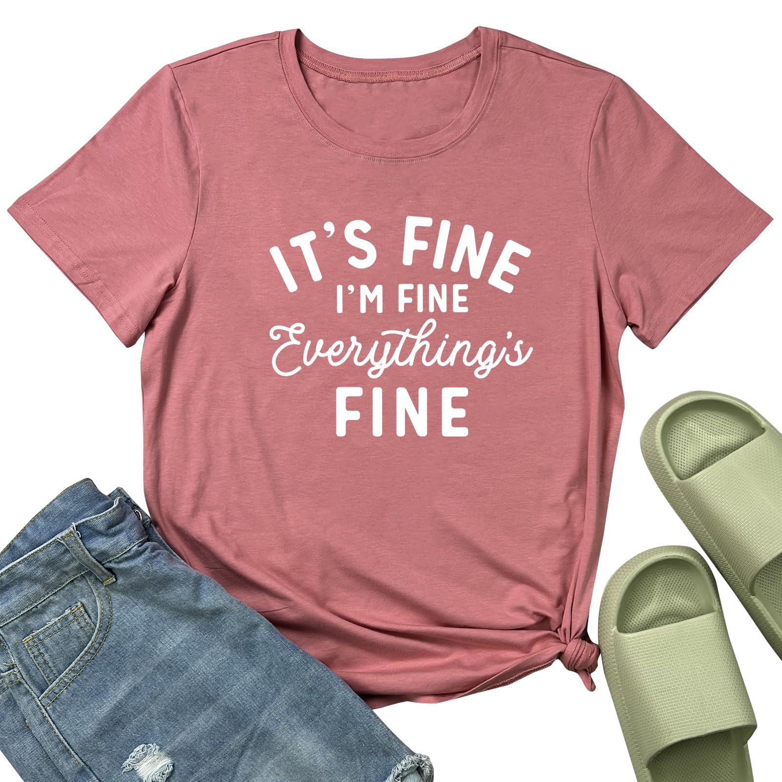 YITAN Women's Graphic Tees - Casual Cute Short Sleeve T-Shirts for Women | Trendy Summer Outfits, Streetwear & Everyday Comfort