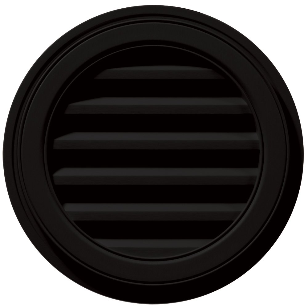 Builders Edge 120031818002 Black Roof Vent - Durable Metal Roof Ventilation for Homes, Sheds & Garages - Weatherproof Attic Exhaust Vent for Proper Airflow & Moisture Control