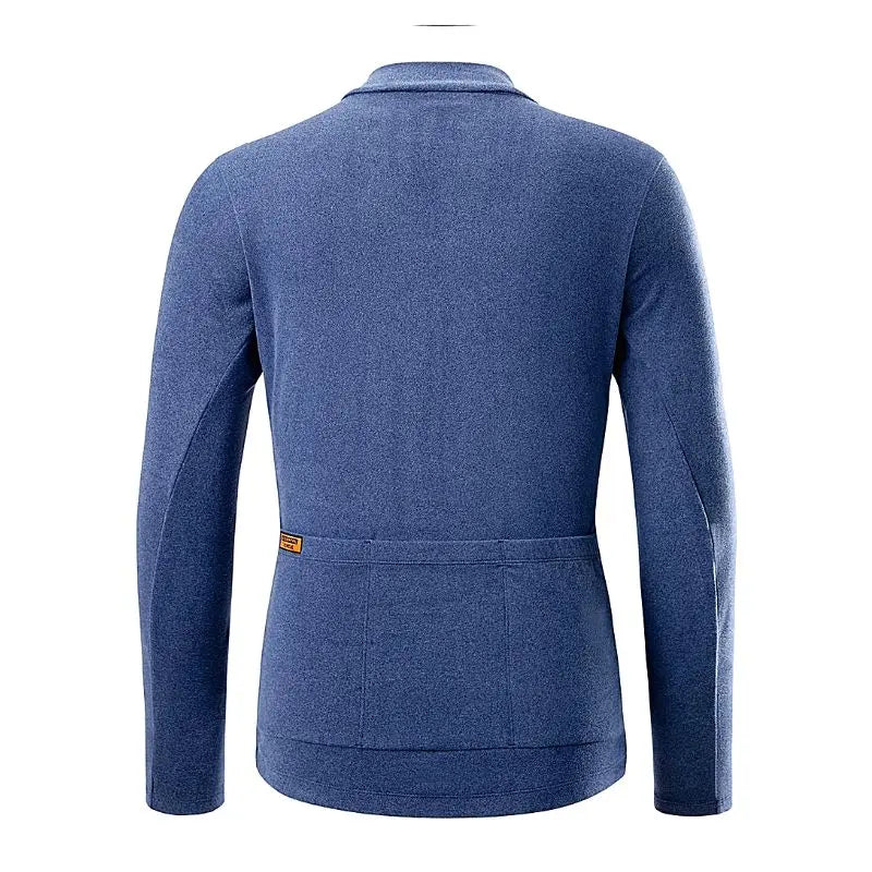 Men's Windproof Thermal Fleece Cycling Jacket - Winter Bike Riding Gear for Outdoor Sports & Commuting