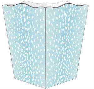 Aqua Antelope Waste Paper Basket with Optional Tissue Box Cover - Stylish Bathroom & Office Trash Can for Home Decor