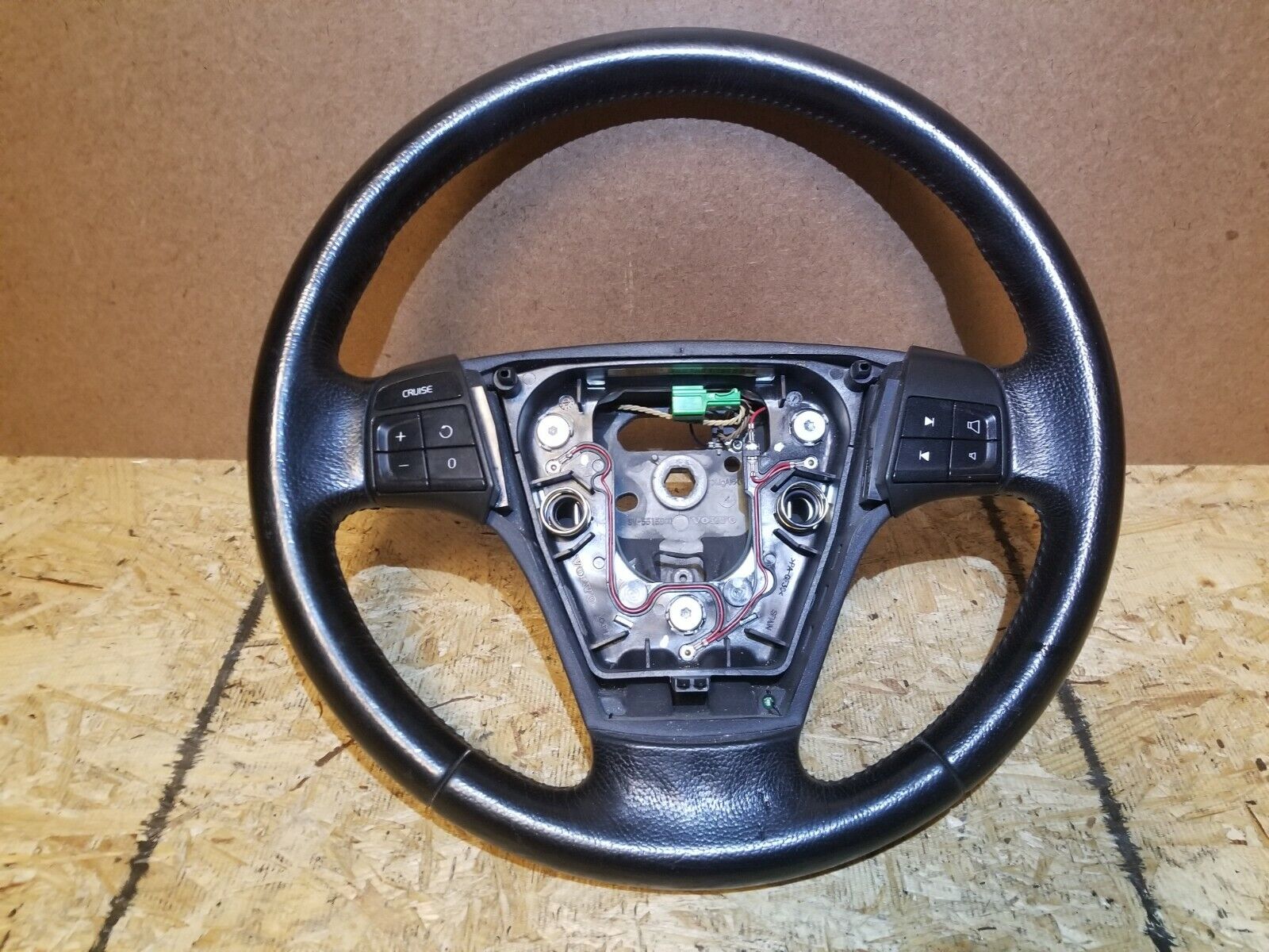 Original Volvo S40 Steering Wheel Black Leather OEM Replacement for 2005 2006 2007 2008 2009 Models - Perfect for Driving Comfort & Interior Upgrade