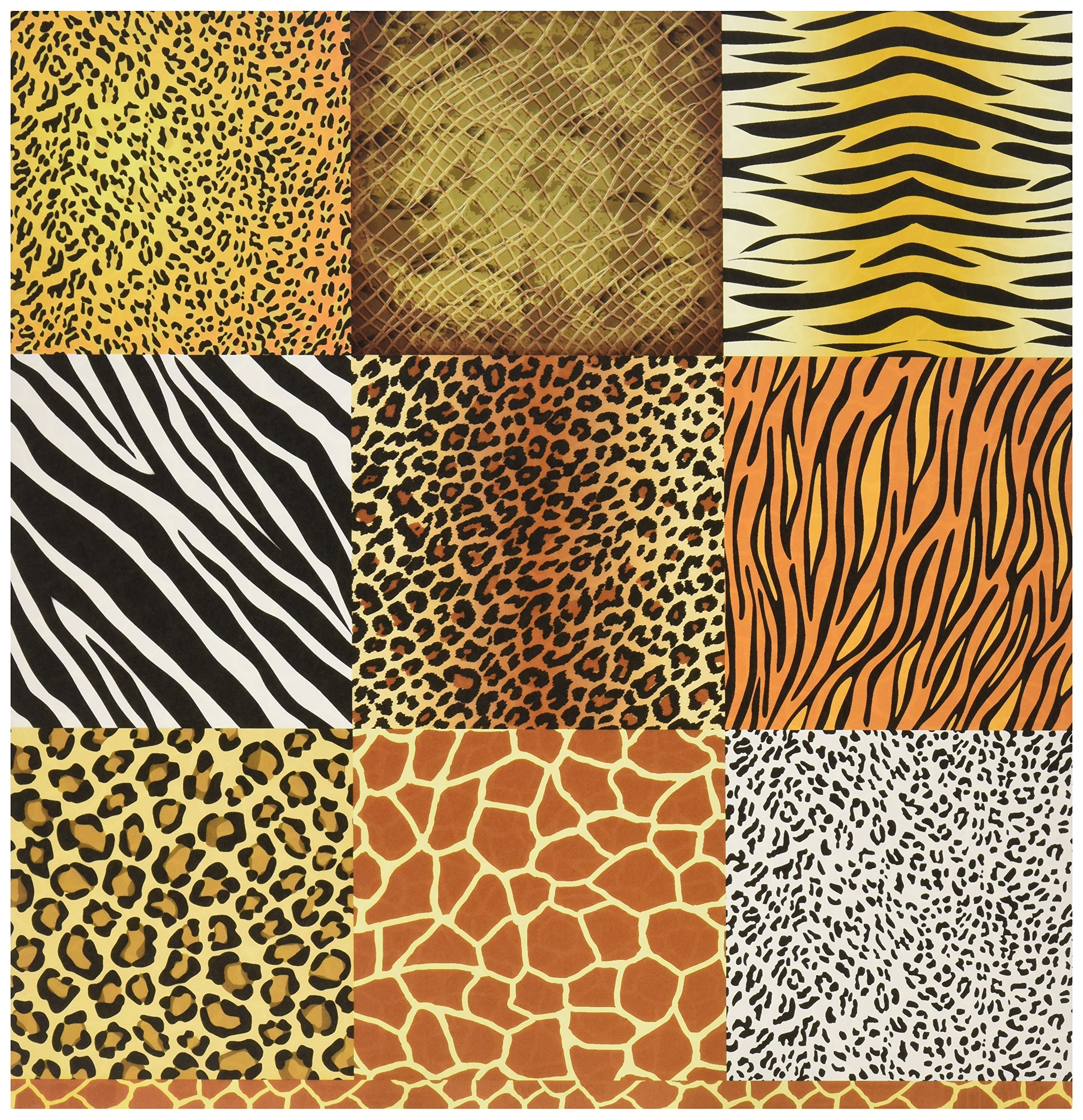 Reminisce Jungle-icious 12x12 Inch Double Sided Scrapbook Paper with Giraffe Print - Perfect for Scrapbooking, Card Making, and DIY Craft Projects