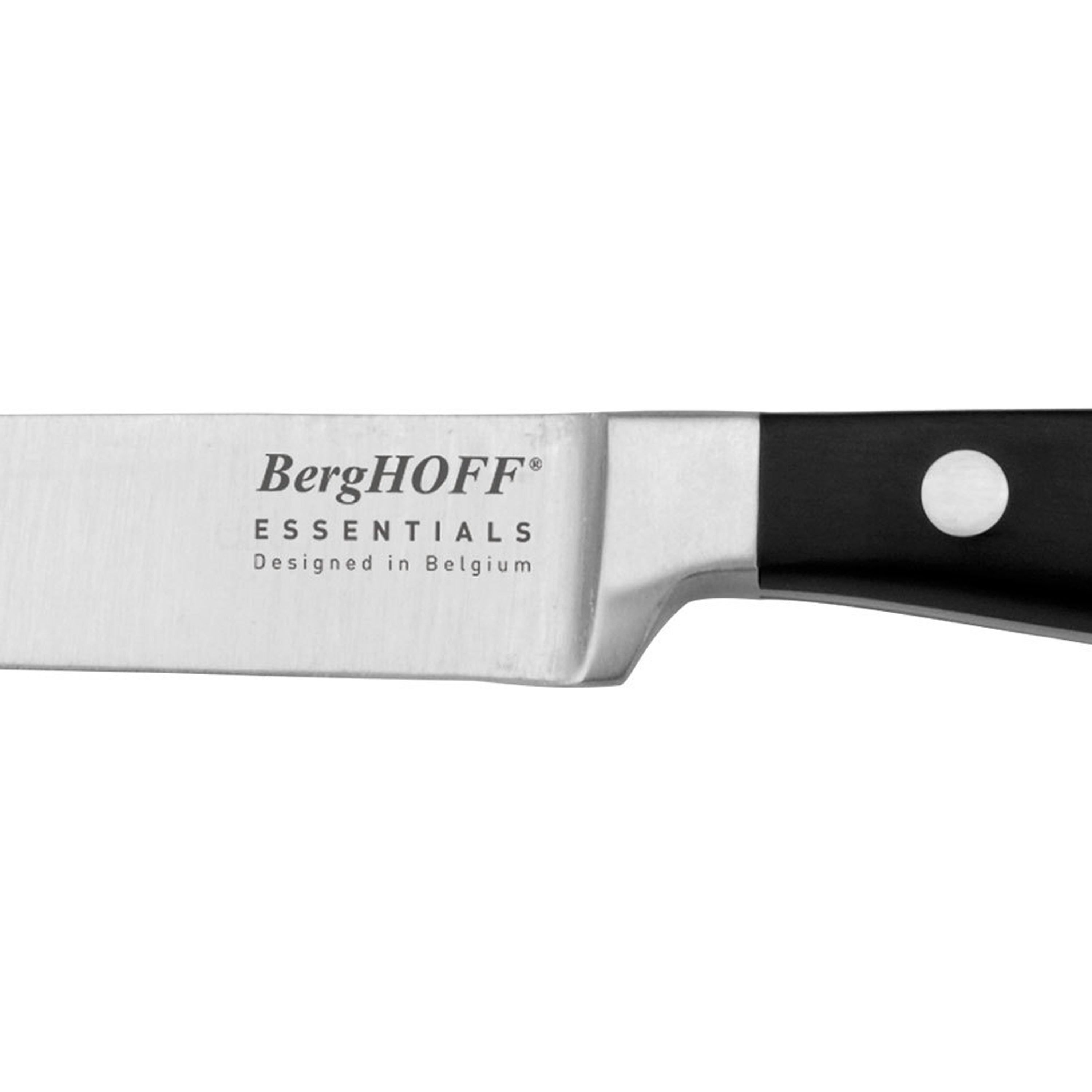 BergHOFF Essentials 5-Piece Stainless Steel Cutlery Set - Knife, Fork & Spoon for Dining, Kitchen & Travel | Durable & Elegant Flatware for Home, Restaurant & Outdoor Use