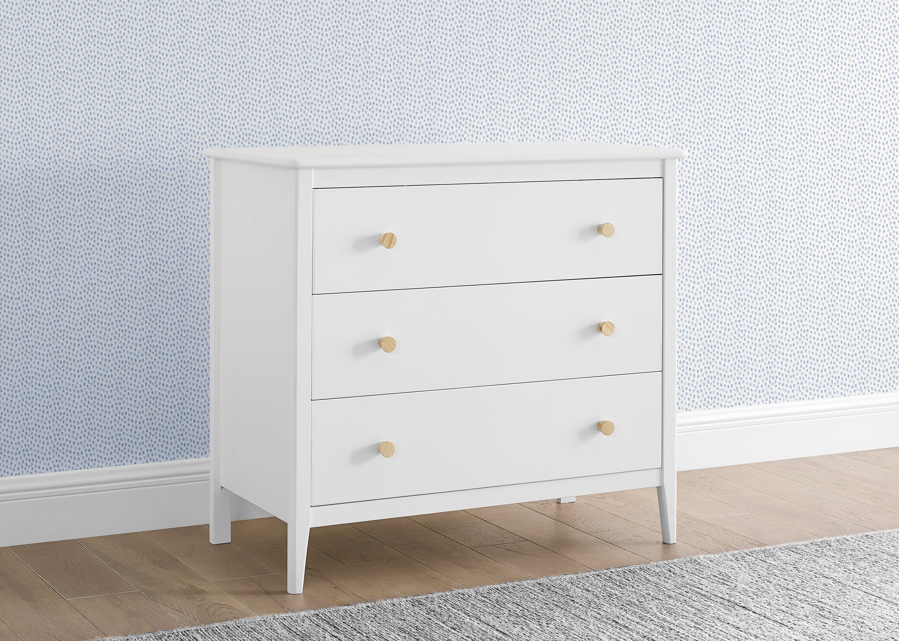 Casey 3 Drawer Dresser - Wooden Bedroom Chest of Drawers for Storage | Perfect for Bedroom, Nursery, or Closet Organization