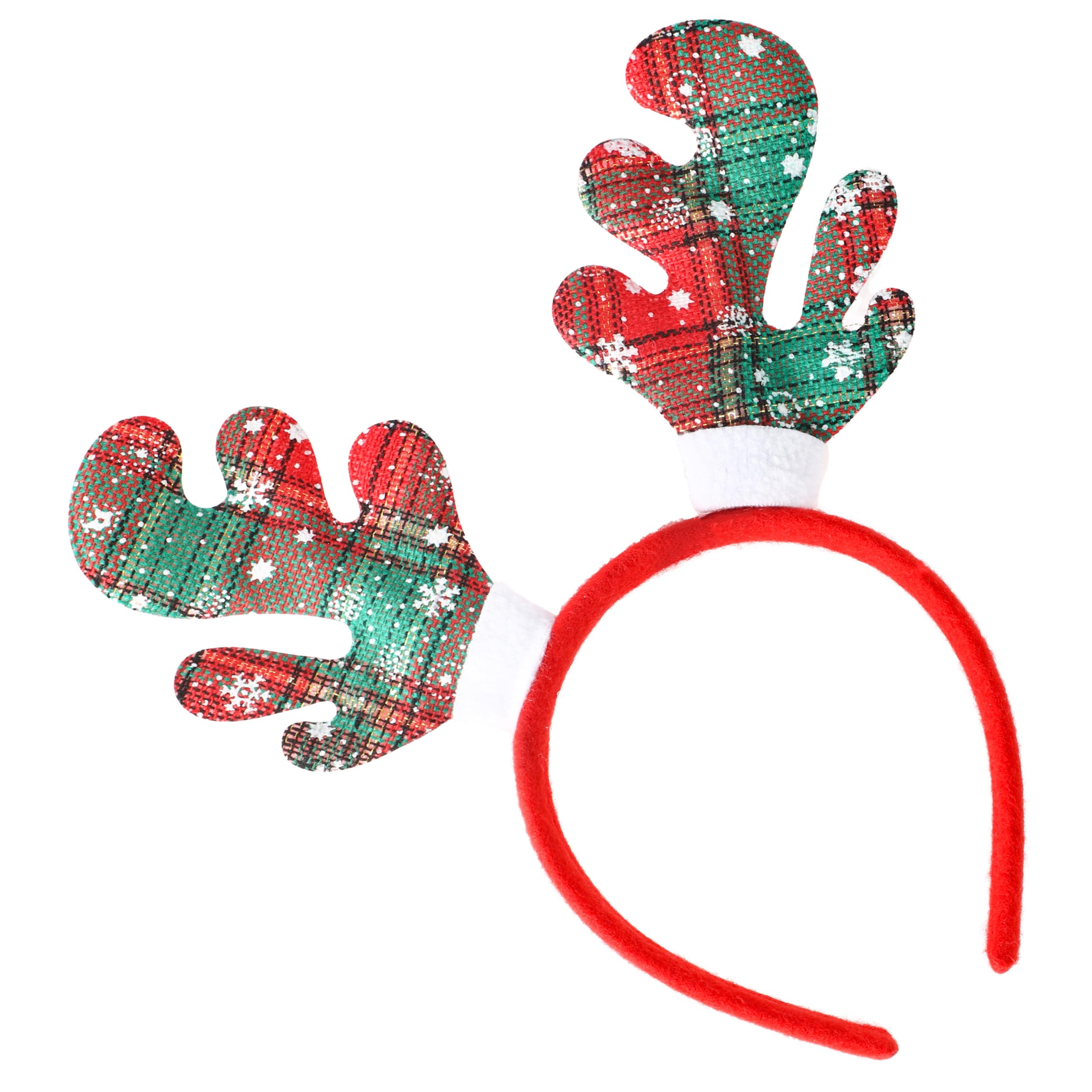 Festive Christmas Headbands with Antlers - Cute Xmas Dress Up Ears for Men, Women & Kids - Holiday Party Costume Accessories for Family Gatherings, Office Parties & Christmas Photo Shoots