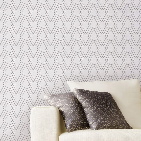 Arrow Outline Raven + Lily Wall Stencil - DIY Home Decor Stencils for Painting, Wall Art, and Creative Projects | Perfect for Bedrooms, Living Rooms, and Craft Rooms