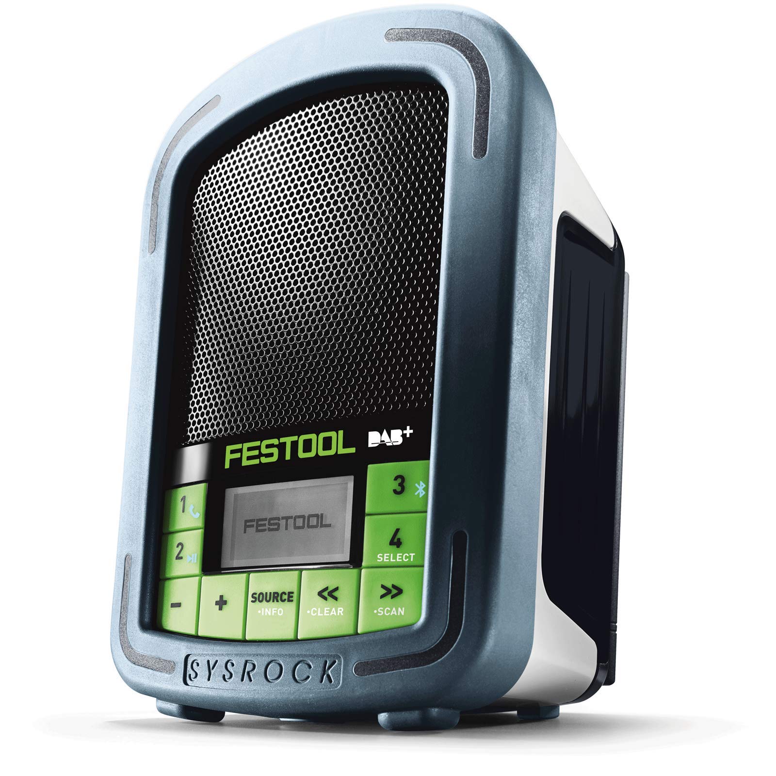 Festool BR10 SYSROCK Site Radio with DAB+ Digital Radio | 240V Jobsite Bluetooth Speaker | Weatherproof Construction for Outdoor Work & Job Sites | Perfect for Construction, Workshops & Camping