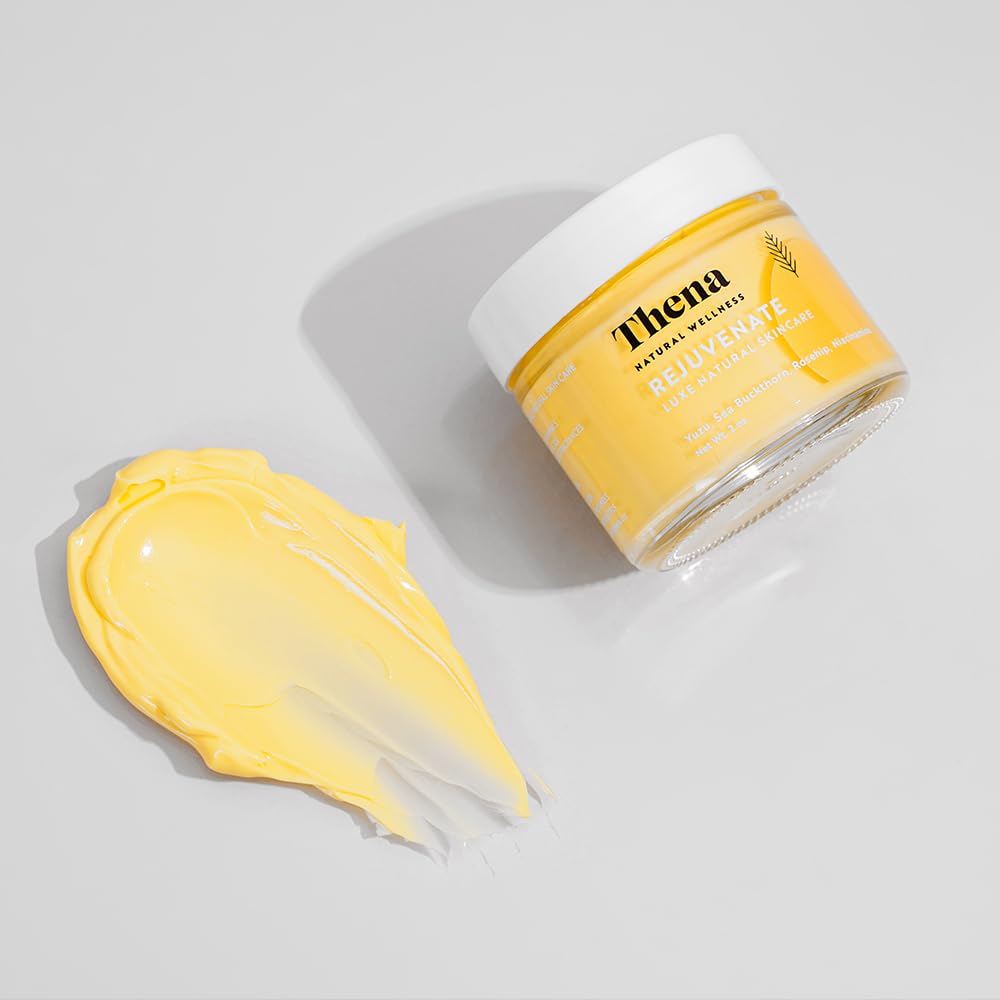 Thena Rejuvenate Facial Cream - Deep Moisturizer & Restorative Anti-Aging Cream for Women | Travel Size | Perfect for Dry Skin Care & Overnight Hydration