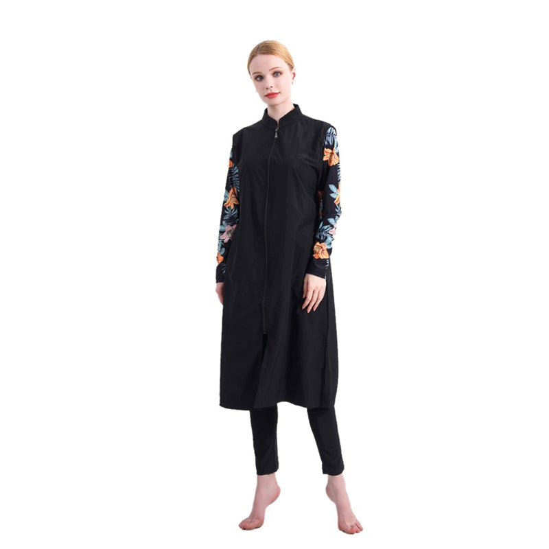 3 Piece Halal Burkini Swimwear Set - Modest Full Coverage Islamic Bathing Suit for Women - Perfect for Beach, Pool & Water Sports