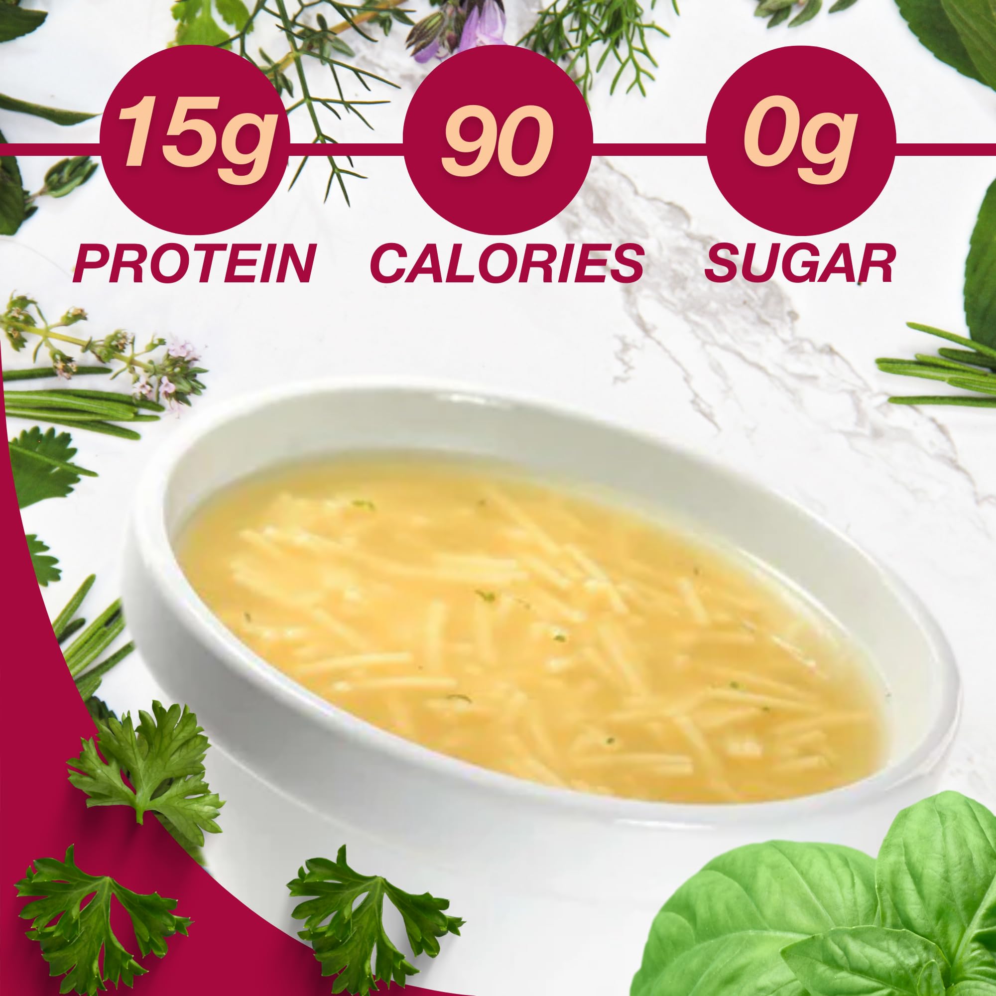 ProtiDIET High Protein Chicken Noodle Soup Mix - Keto Friendly, Low Fat & Sugar Free Meal Replacement with Collagen - Quick Easy Protein Powder Soup (7 Pack) | Perfect for Weight Loss, Post-Workout Recovery & Busy Lifestyles