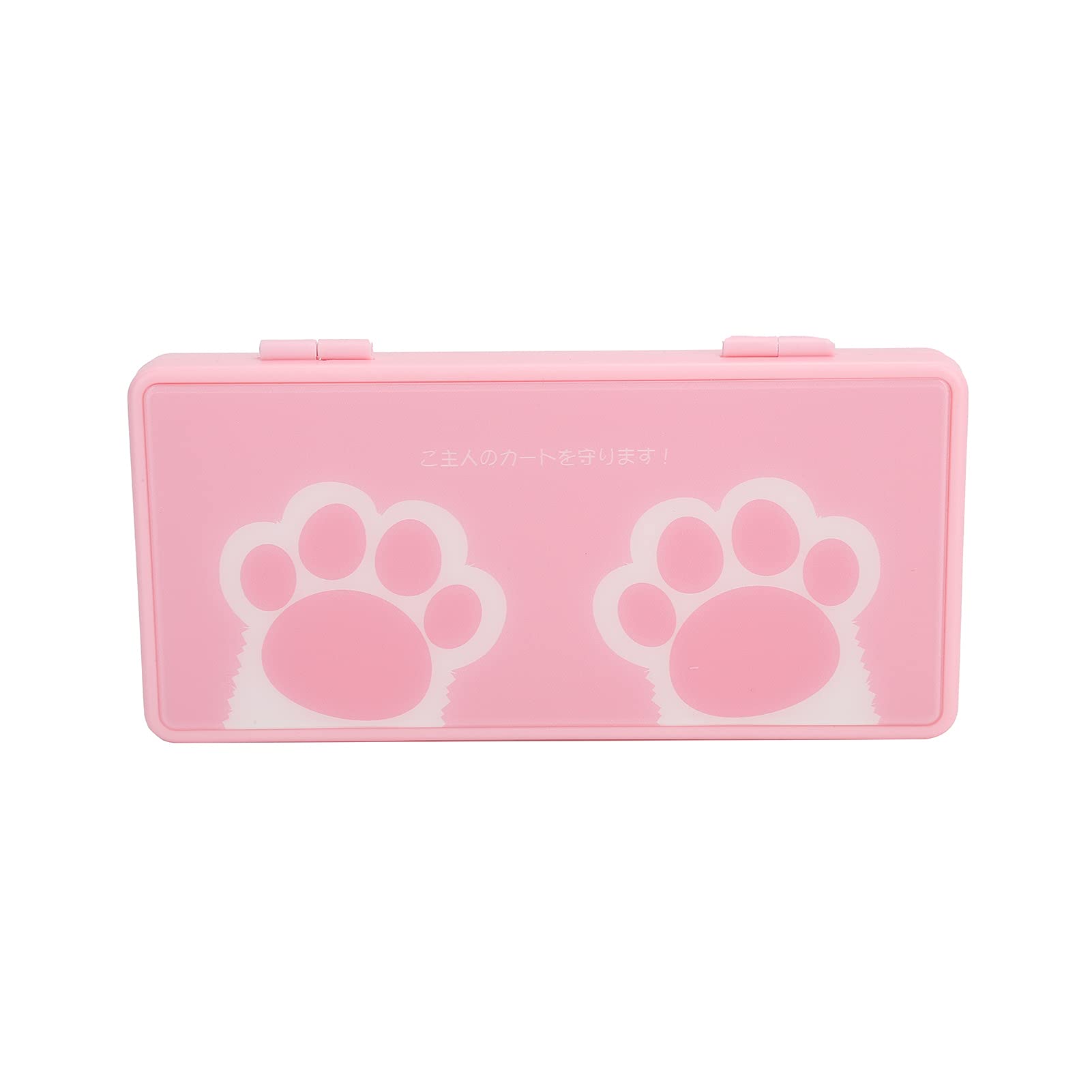 Cute Pink Cat Paw Switch Game Card Storage Case - 16 Cartridge Slots Organizer Box for Nintendo Switch & Switch Lite - Portable Game Card Holder for Travel & Home Storage - Perfect for Gamers & Collectors
