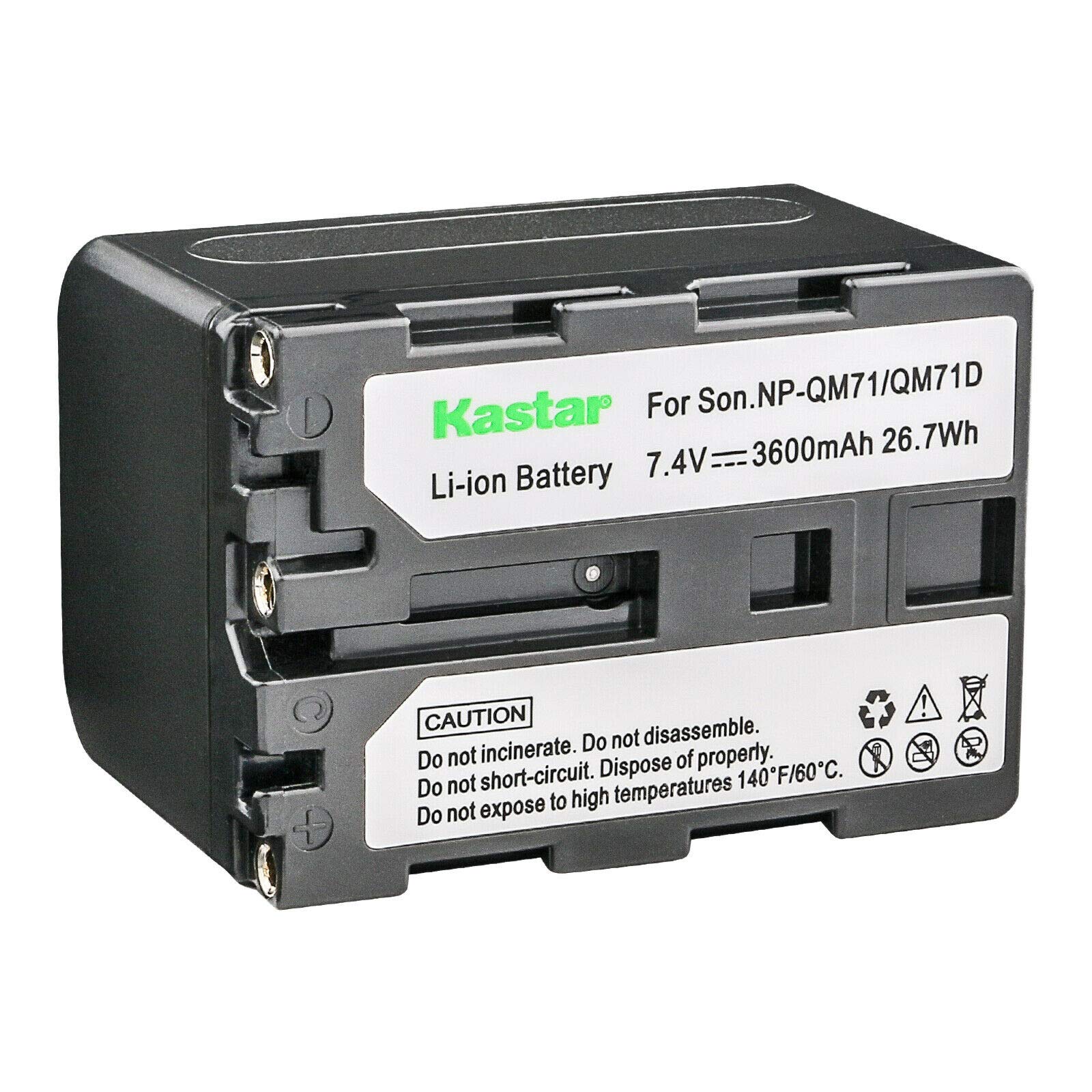 Kastar 2-Pack NP-QM71D Replacement Battery & LTD2 USB Charger Compatible with Sony CCD Cameras - Perfect for CCD-DVD91, CCD-HC14, CCD-HC15, CCD-HC88, CCD-PC6, CCD-PC8, CCD-PC9, CCD-PC100, CCD-PC101, CCD-PC103, CCD-PC104, CCD-PC105, CCD-PC110 - Ideal for Travel, Vlogging, and Home Video Recording