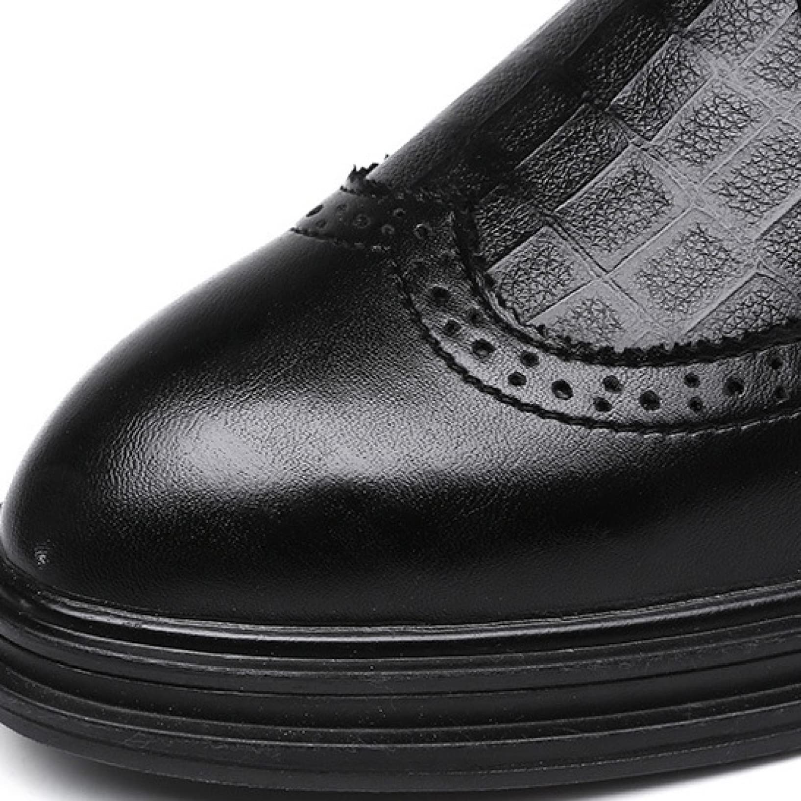 Men's Wingtip Oxford Dress Shoes - Comfortable Lace-Up Brogue Business Shoes for Work & Formal Occasions | Classic Retro Style for Office, Weddings & Professional Events