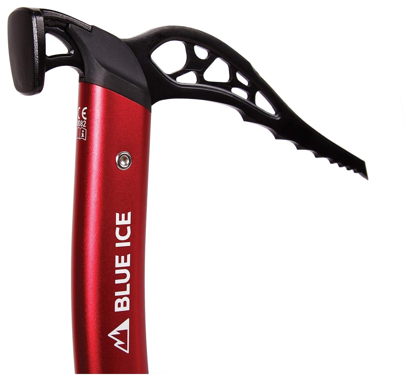 Blue Ice Akila Ice Axe Hammer - Lightweight Climbing Tool for Ski Patrol, Mountaineering & Alpine Adventures - Red