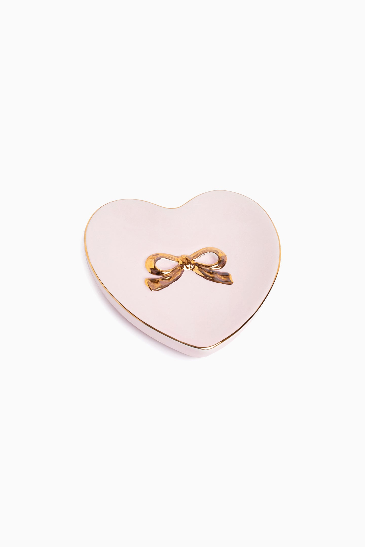 Elegant Heart-Shaped Ring Dish - Perfect for Jewelry Storage, Wedding Gifts & Bathroom Organization | Ceramic Trinket Tray for Rings, Earrings & Small Accessories | Great for Bridal Showers, Anniversaries & Home Decor