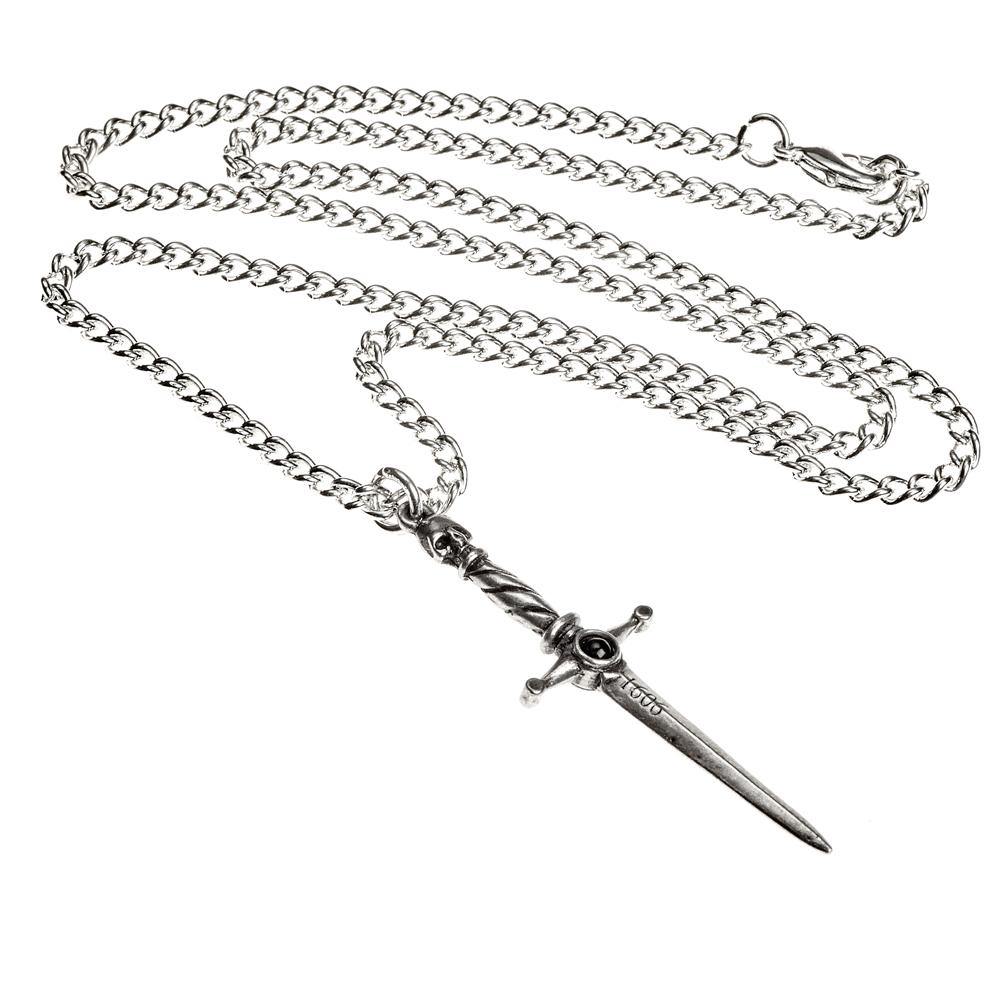 Stylish Dagger Pendant Necklace for Men & Women - Gothic Punk Jewelry for Everyday Wear, Parties & Costume Events