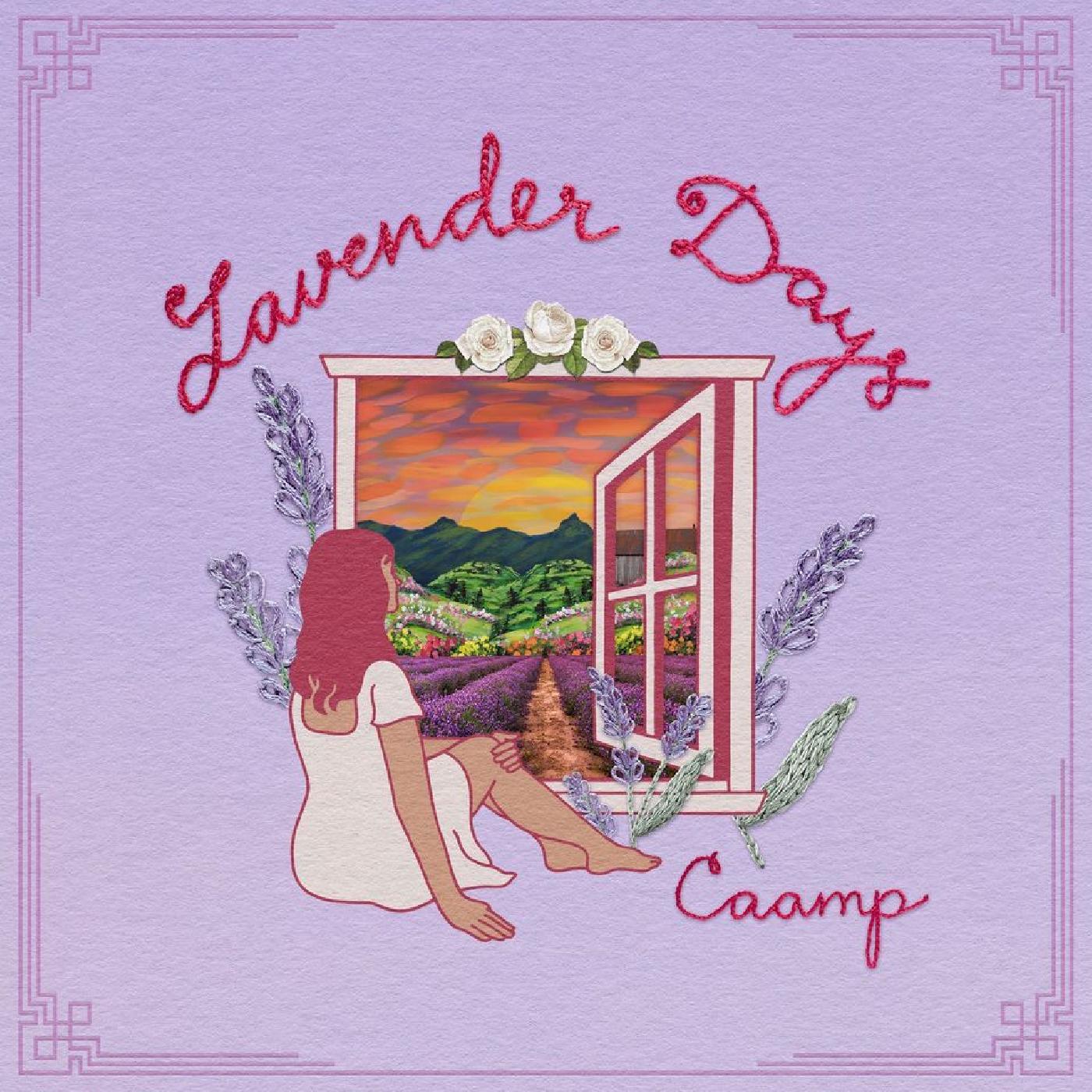 Caamp Lavender Days - Limited Edition Pink and Purple Galaxy Swirl Vinyl Record | Indie Folk Music for Relaxation, Yoga & Home Decor