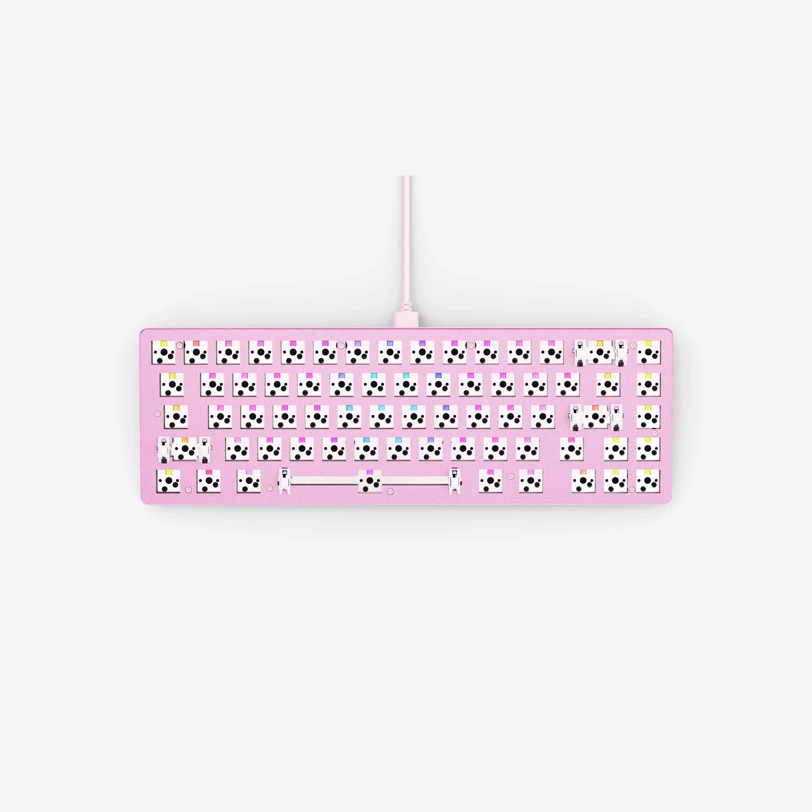 GMMK 2 Barebones 65% Compact Mechanical Keyboard Kit - Hot-Swappable PCB for Custom Gaming & Office Typing Setup