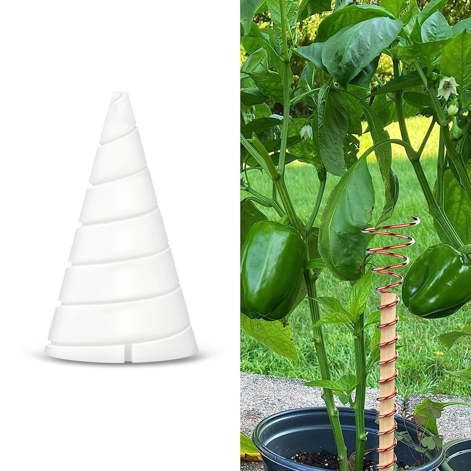 2 PCS Electro Culture Copper Coil Winding Jigs - Gardening Antenna Making Tool for Growing Plants & Vegetables | DIY Garden Plant Growth Enhancer for Organic Farming & Home Gardens