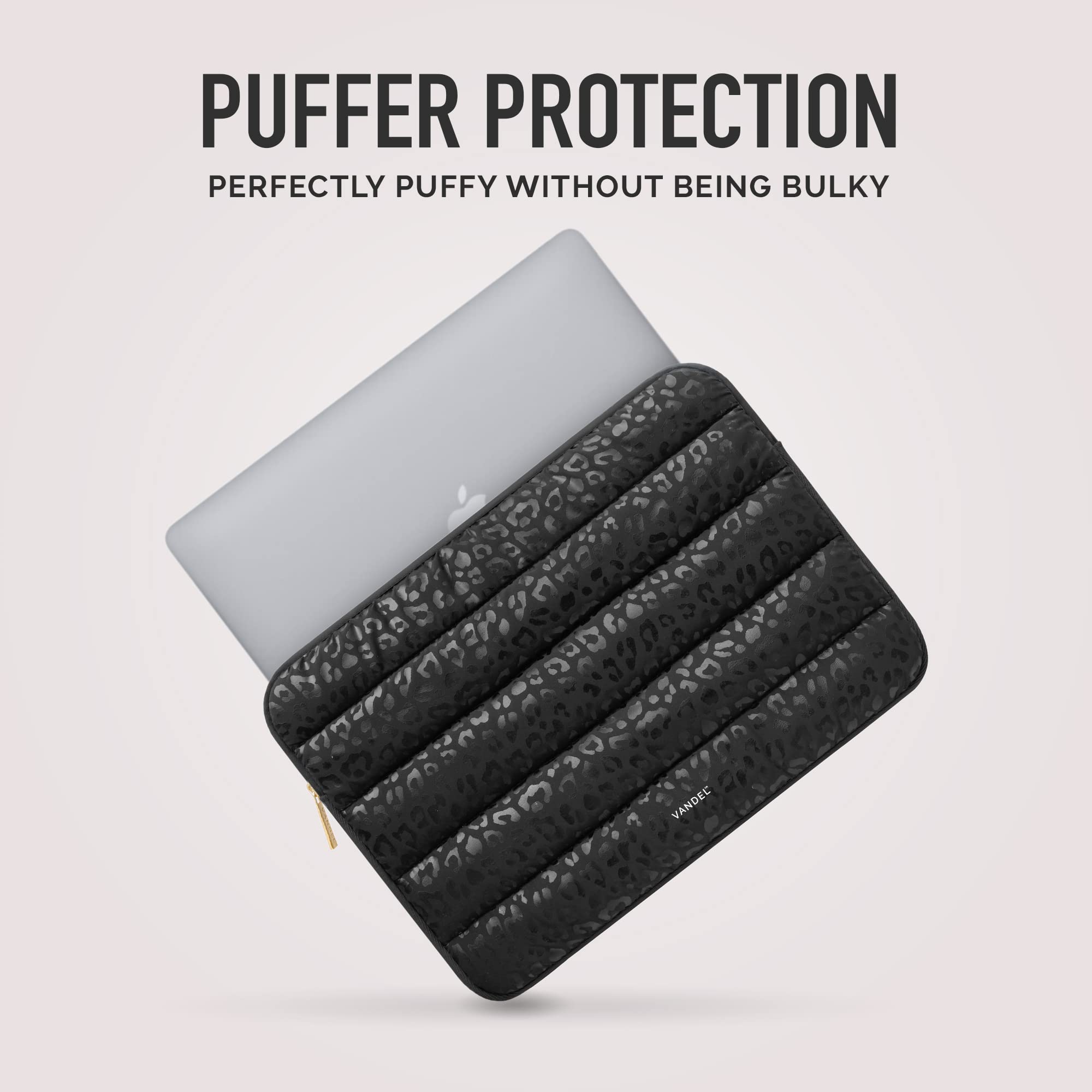 VANDEL Original Puffy Laptop Sleeve Case for 13-14 Inch Laptops - Protective Computer Bag Compatible with MacBook Air 13/Pro 13/Pro 14, iPad Pro 12.9, HP, Dell, ASUS - Perfect for Work, School & Travel