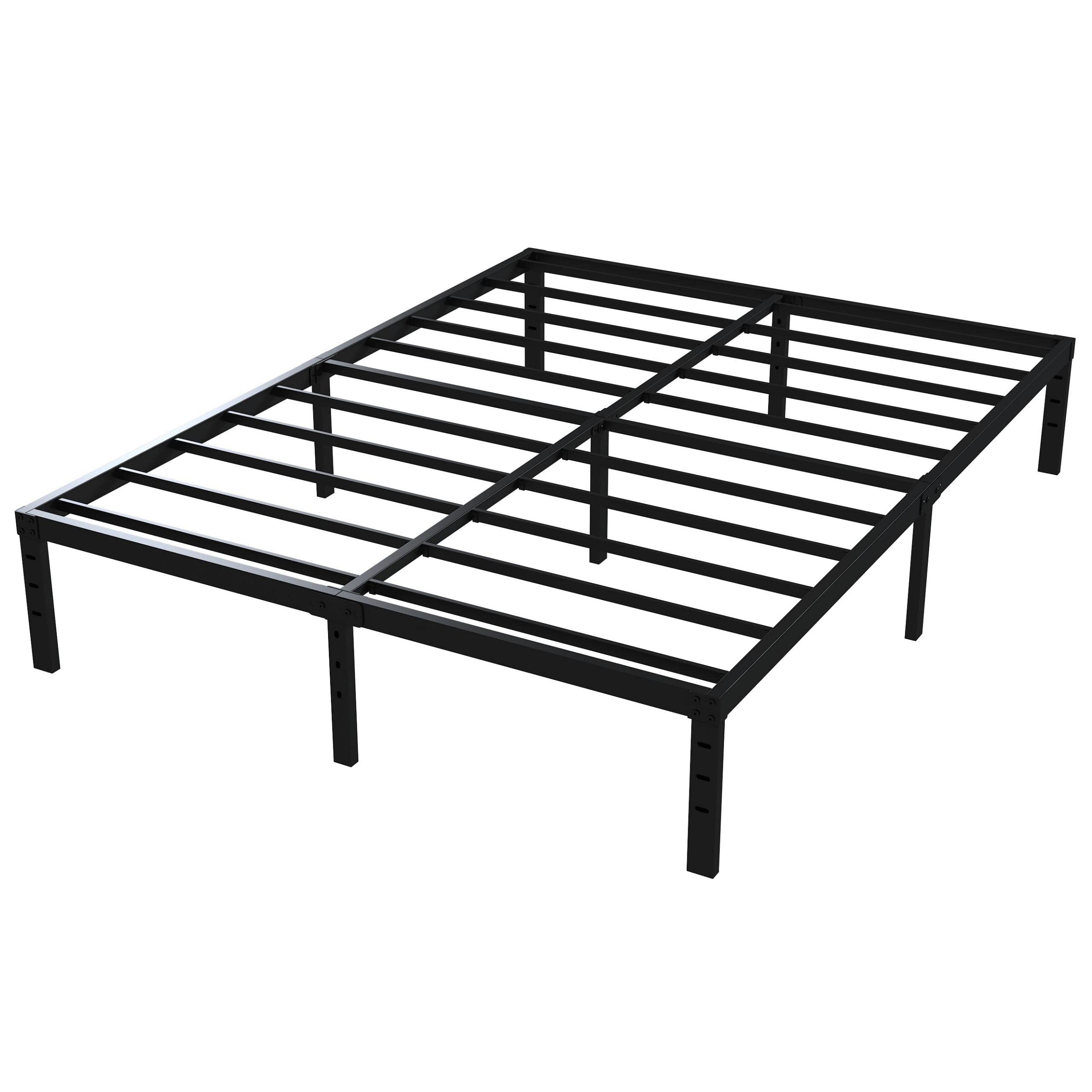 16 Inch Full Size Bed Frame with 14 Inch Storage - Heavy Duty Metal Platform (3,500 lbs Capacity) - No Box Spring Needed - Easy Assembly Mattress Foundation - Perfect for Small Bedrooms, Guest Rooms & Dormitories