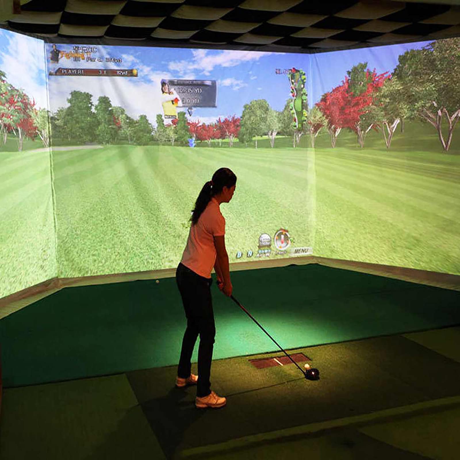 Premium Indoor Golf Simulator Impact Screen - 300x200cm Large Projection Curtain for Golf Practice & Training | Perfect for Home & Commercial Golf Simulators, Driving Ranges & Backyard Practice