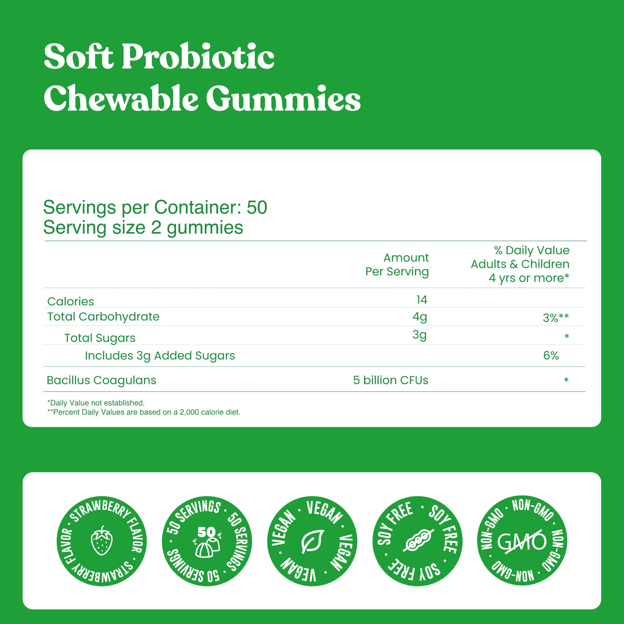 Probiotics Daily Immunity & Digestive Support Gummies for Women & Men - Prebiotics + 5 Billion CFUs Probiotics, Gluten Free, Non-GMO, 100 Gummy Vitamins, No Refrigeration - Boost Gut Health & Immune System | Perfect for Travel, Work & Daily Wellness