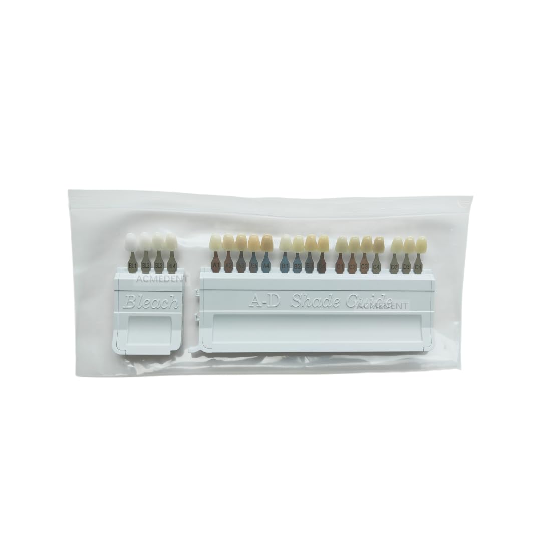 Ivoclar Style Dental Shade Guide - 16 Colors Porcelain Teeth Whitening Kit (4Pcs, A-D Shades) for Professional Teeth Whitening & Cosmetic Dentistry