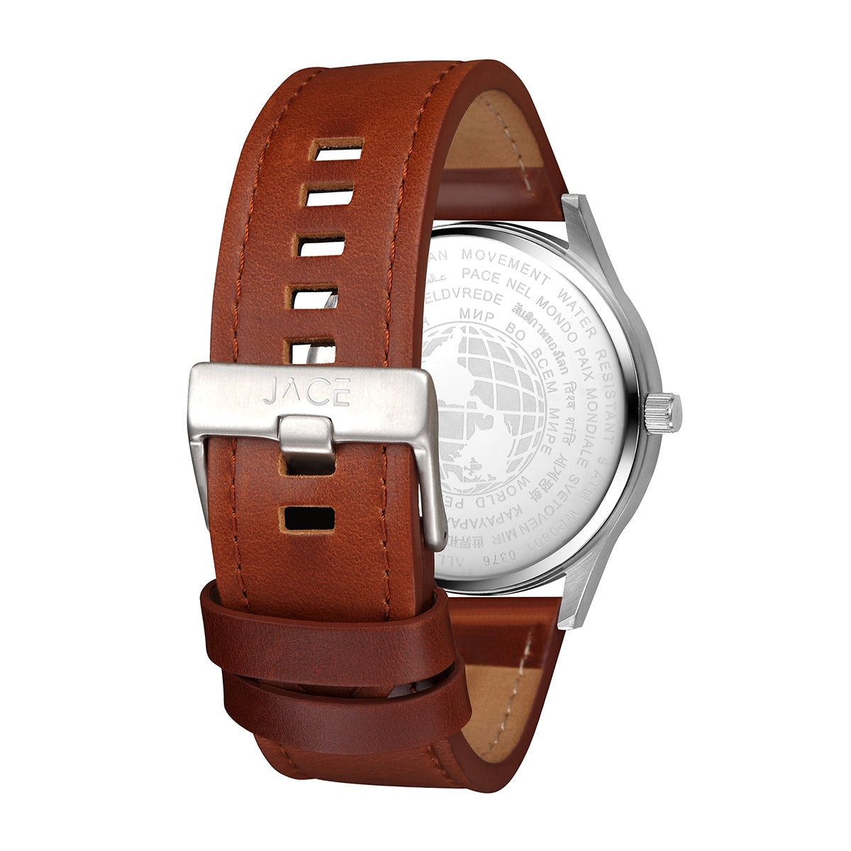 POIPET Men's Genuine Leather Band Watch - Waterproof Analog Wristwatch for Business, Casual & Outdoor Activities