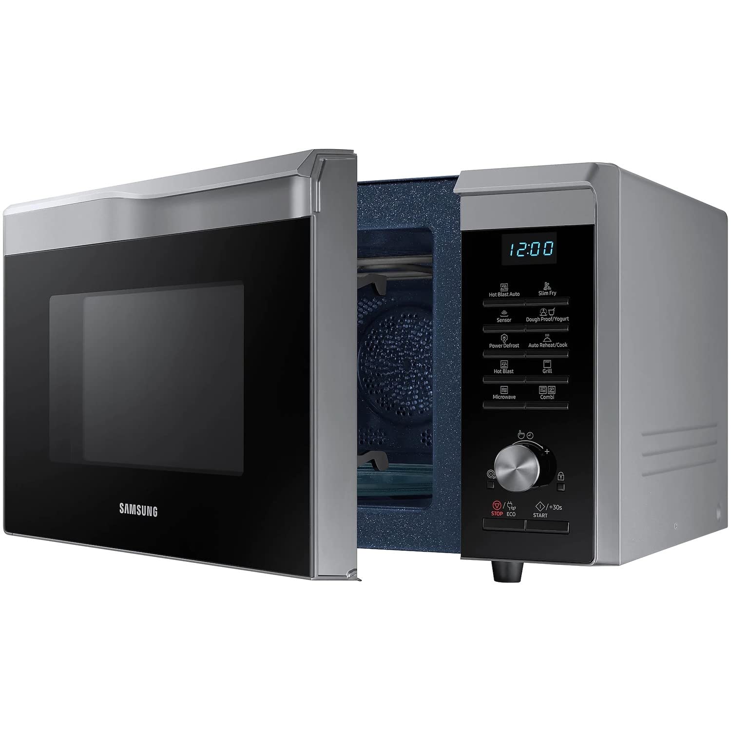 Samsung MC28M6075CS 900W 28L Silver/Black Combination Microwave Oven - Perfect for Baking, Grilling & Quick Meals in Small Kitchens